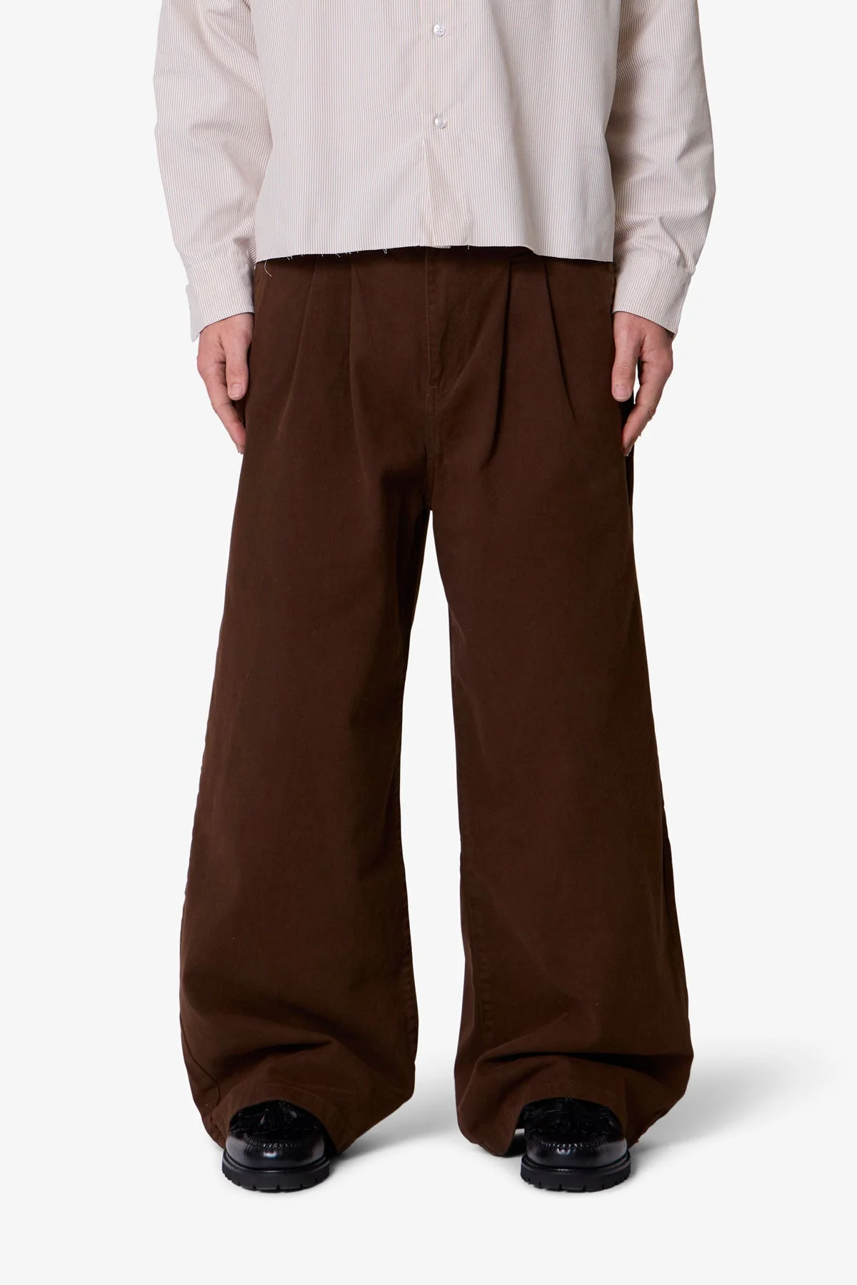 Twill Barrel Trouser - Brown - Image 2