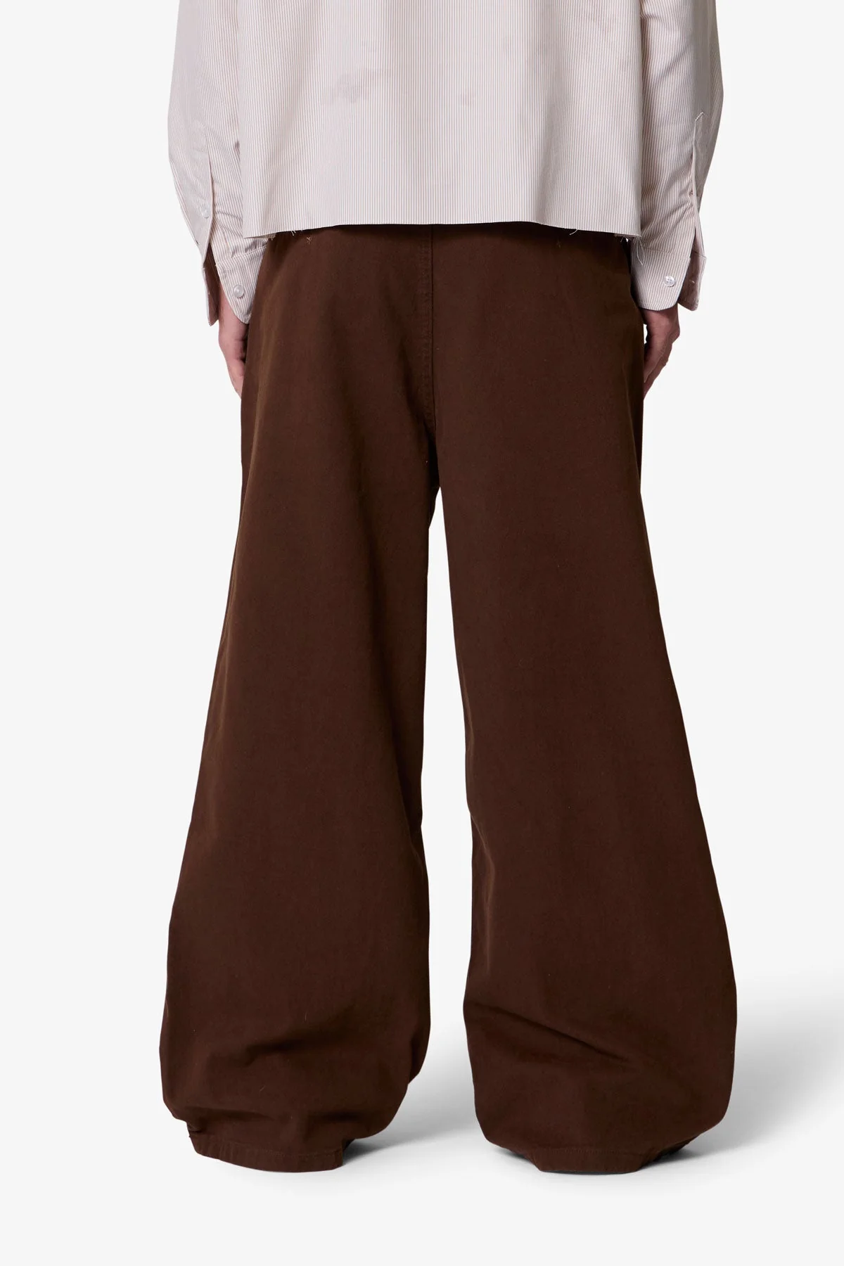 Twill Barrel Trouser - Brown - Image 5