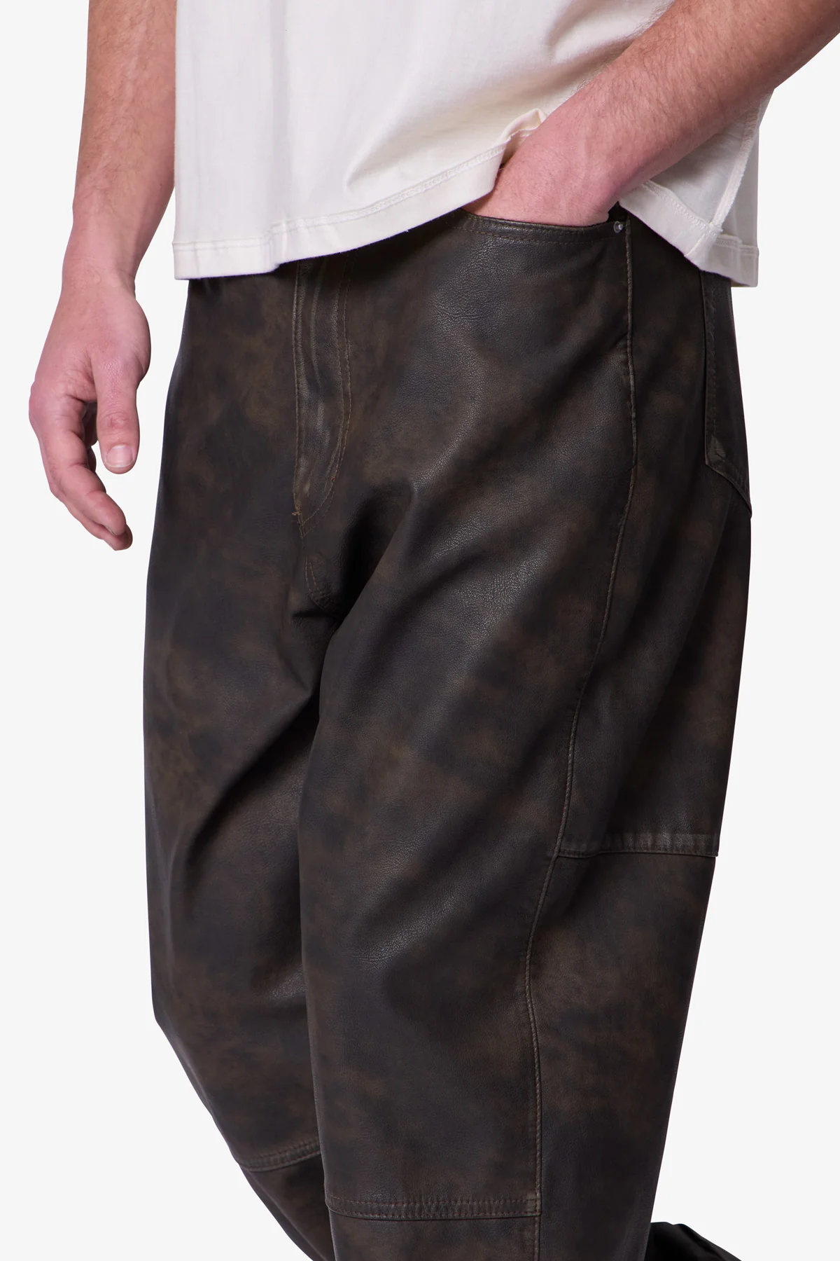Ultra Baggy Arcane Pants - Black/Brown - Image 7