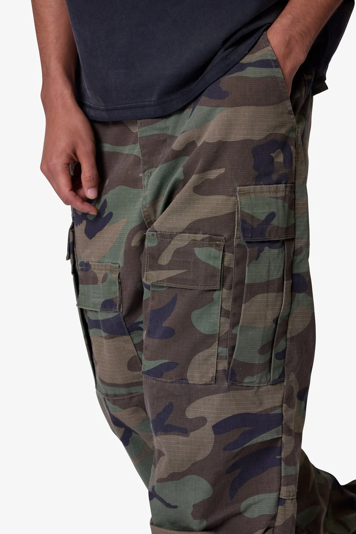 Ultra Baggy Cargo Pants - Camo - Image 7