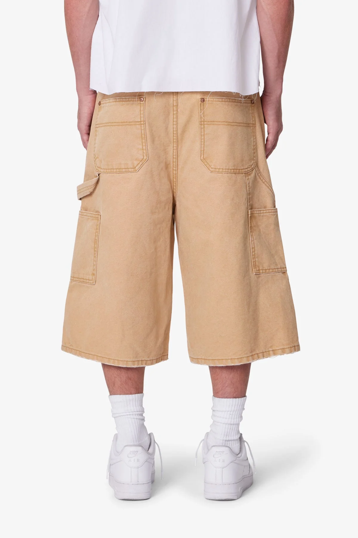 Ultra Baggy Carpenter Shorts - Washed Tan - Image 5