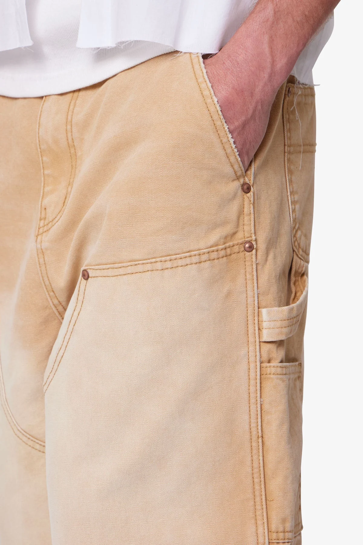 Ultra Baggy Carpenter Shorts - Washed Tan - Image 8