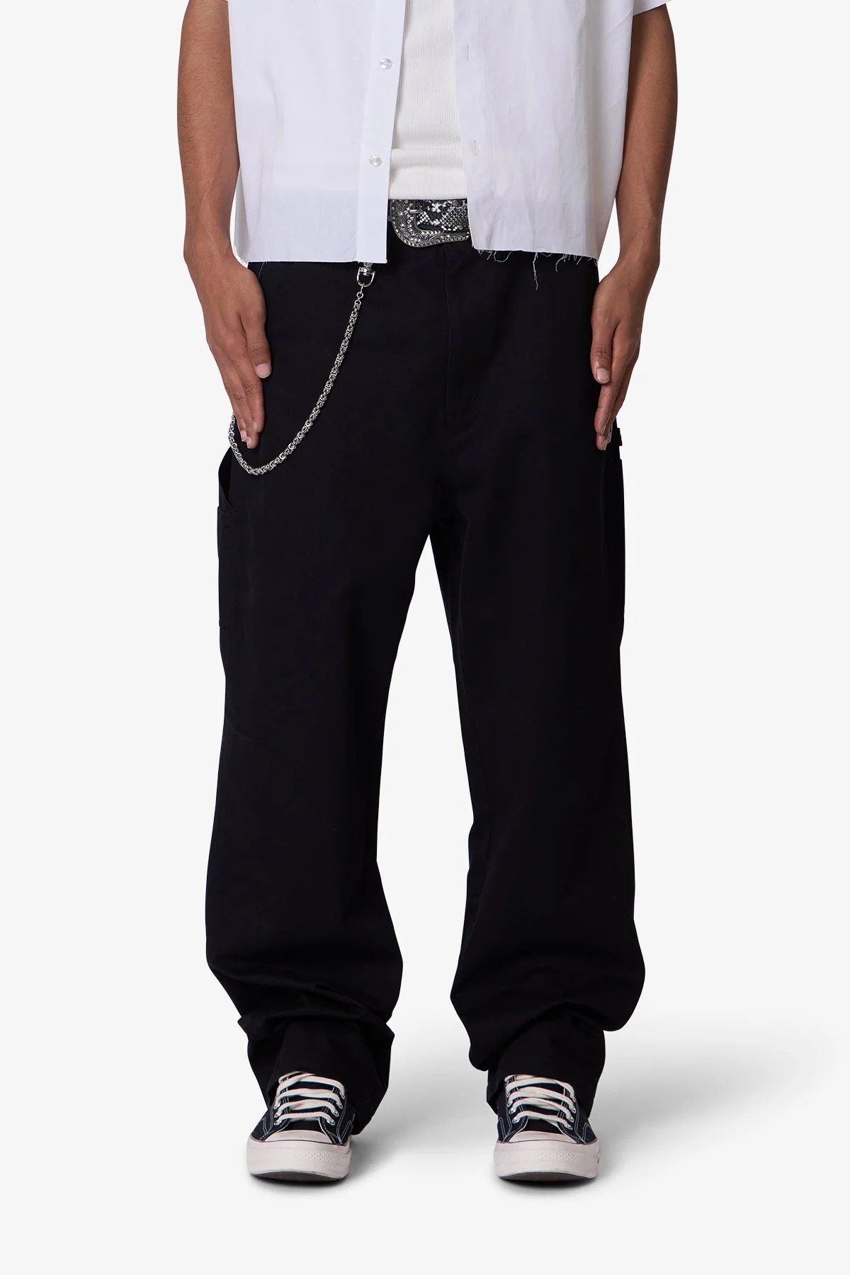Ultra Baggy Chino Pants - Black - Image 2