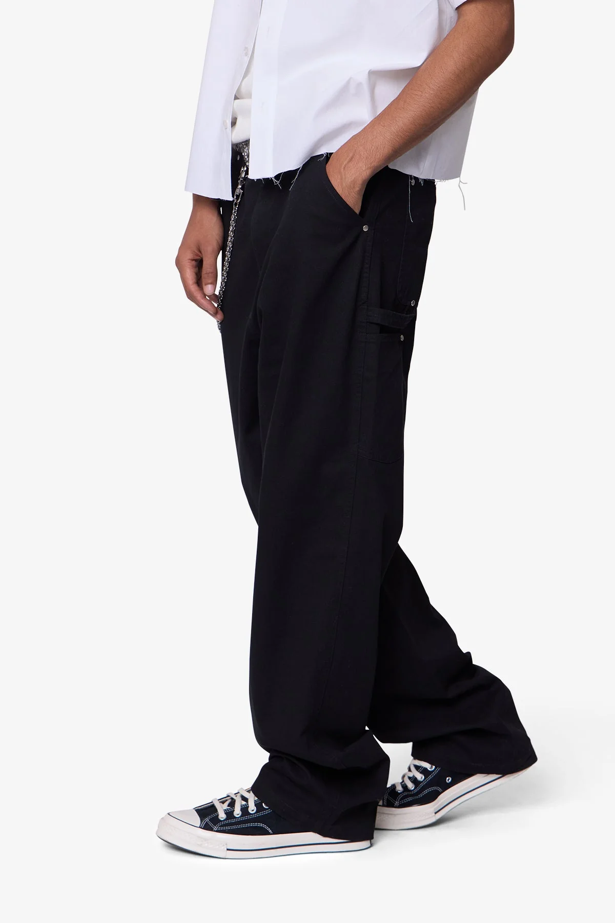 Ultra Baggy Chino Pants - Black - Image 6