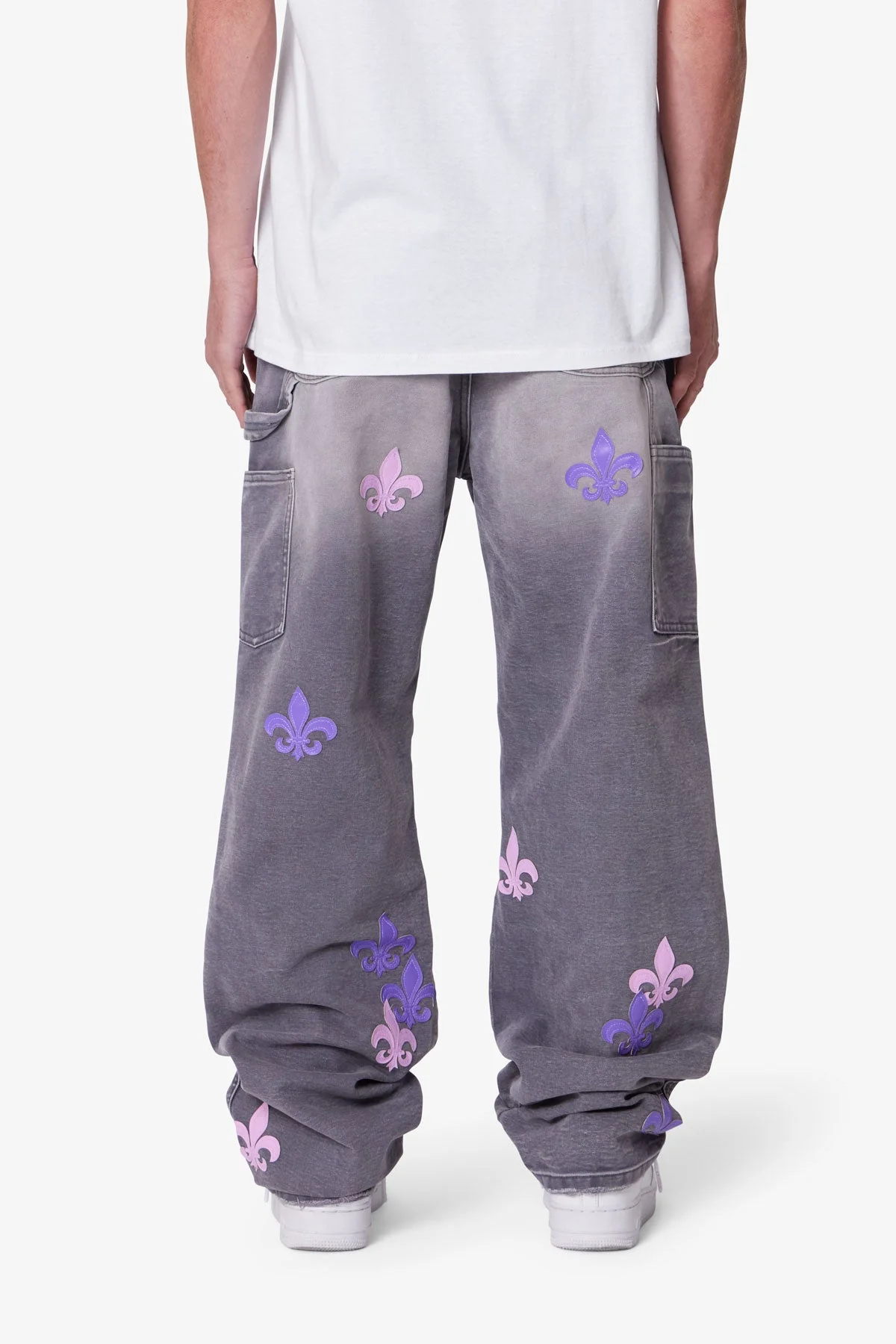 Ultra Baggy Fleur Double Knee Pants - Grey - Image 5