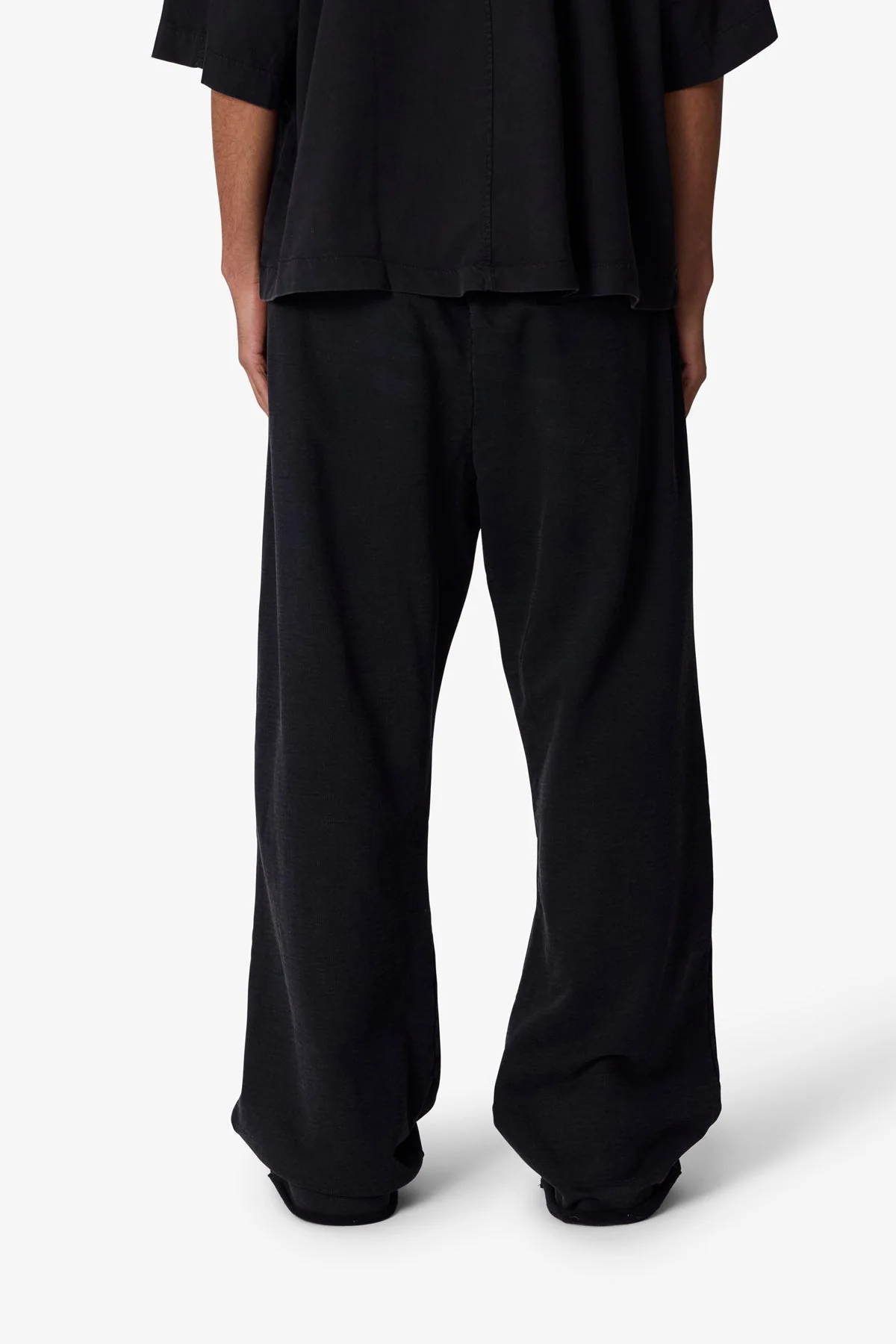 Ultra Baggy Heavy Fleece Sweatpants - Washed Black - Image 5
