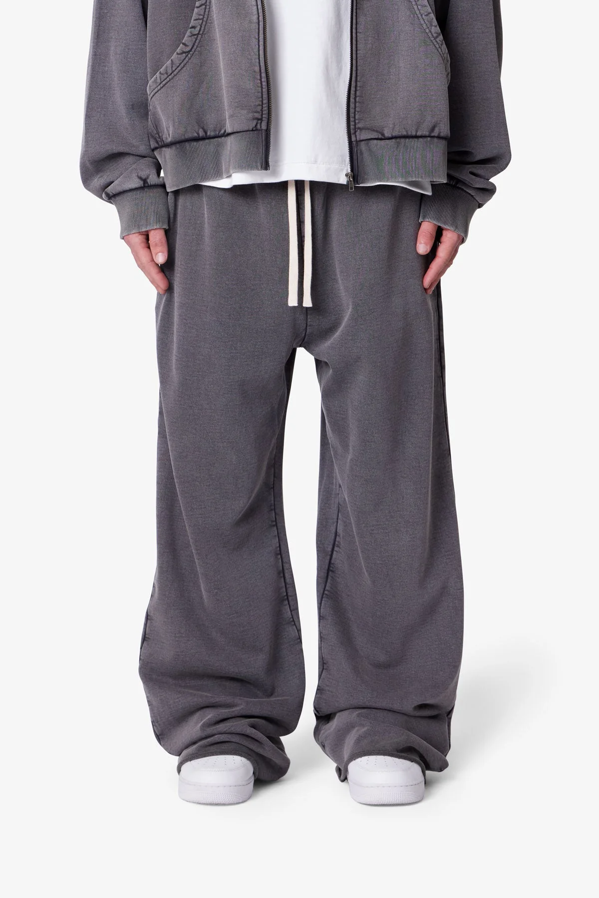 Ultra Baggy Fleece Sweatpants - Vintage Black - Image 2