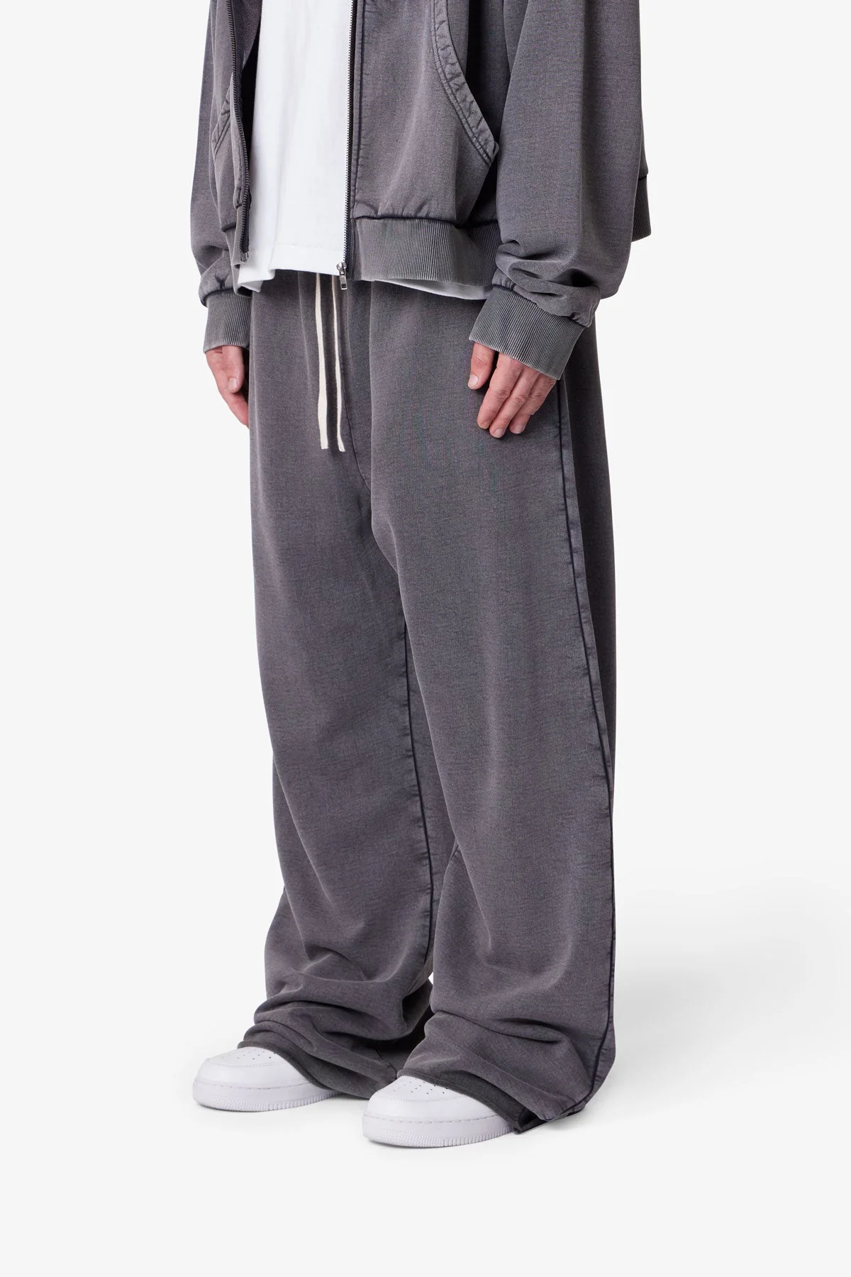 Ultra Baggy Fleece Sweatpants - Vintage Black - Image 3