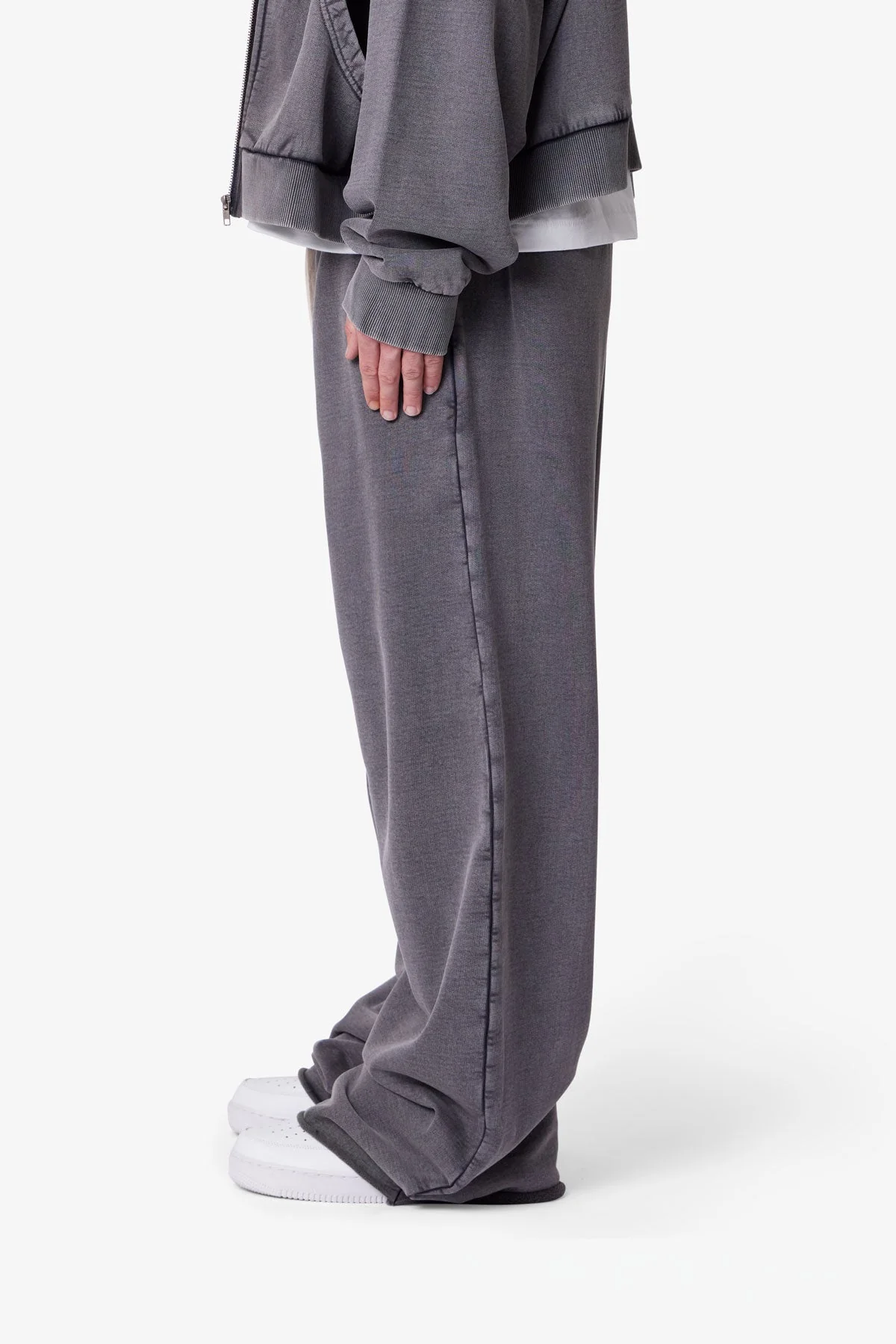 Ultra Baggy Fleece Sweatpants - Vintage Black - Image 4