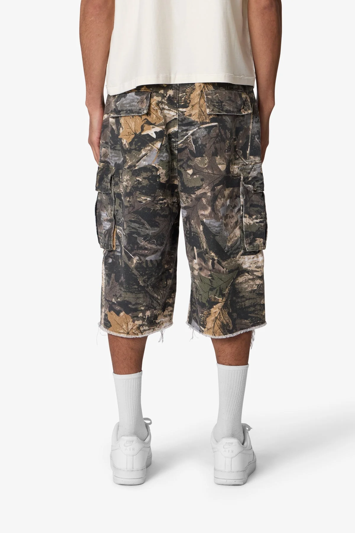 Ultra Baggy Cargo Shorts - Forest Camo - Image 5