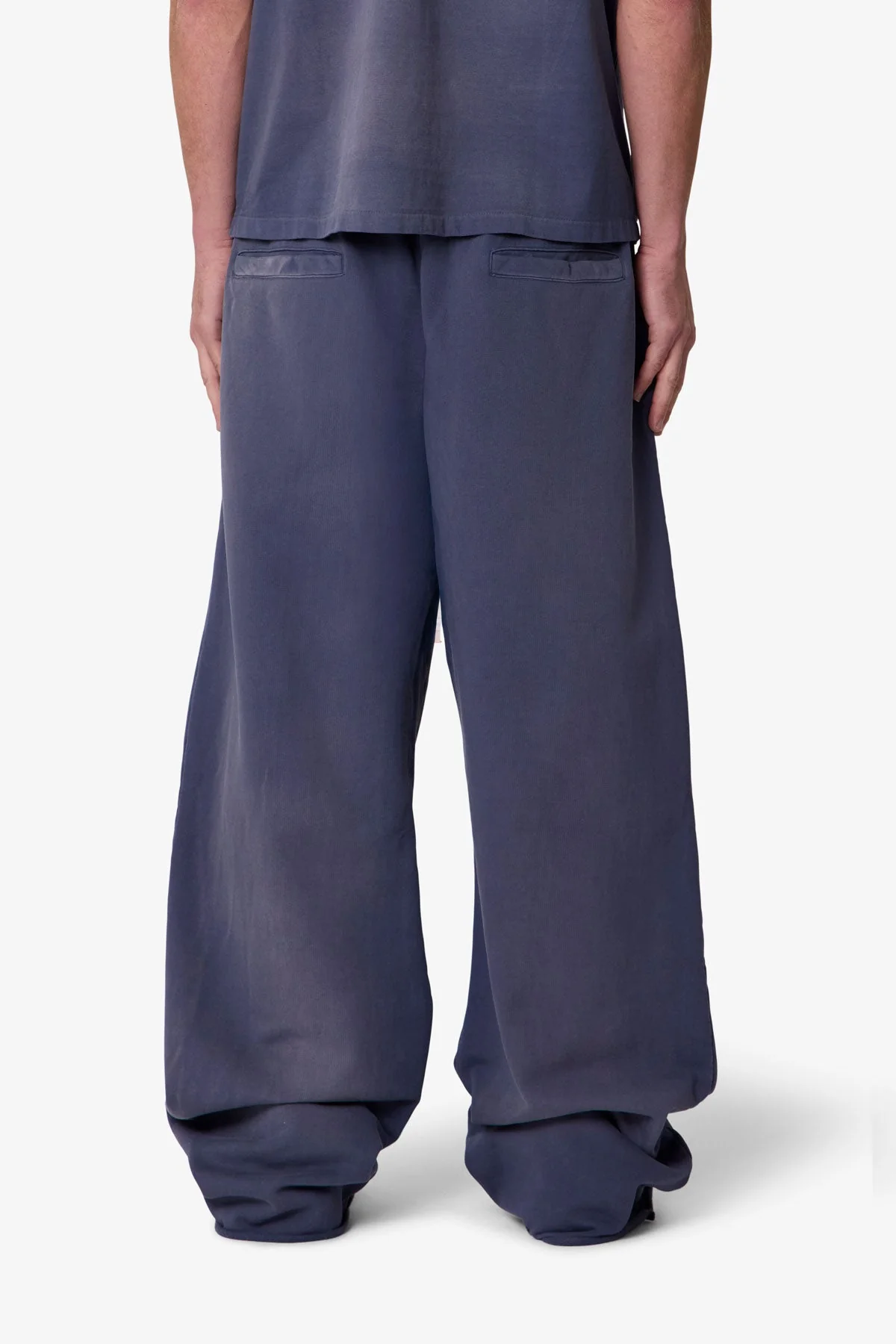 Ultra Baggy Fleece Sweatpants - Washed Navy - Image 5