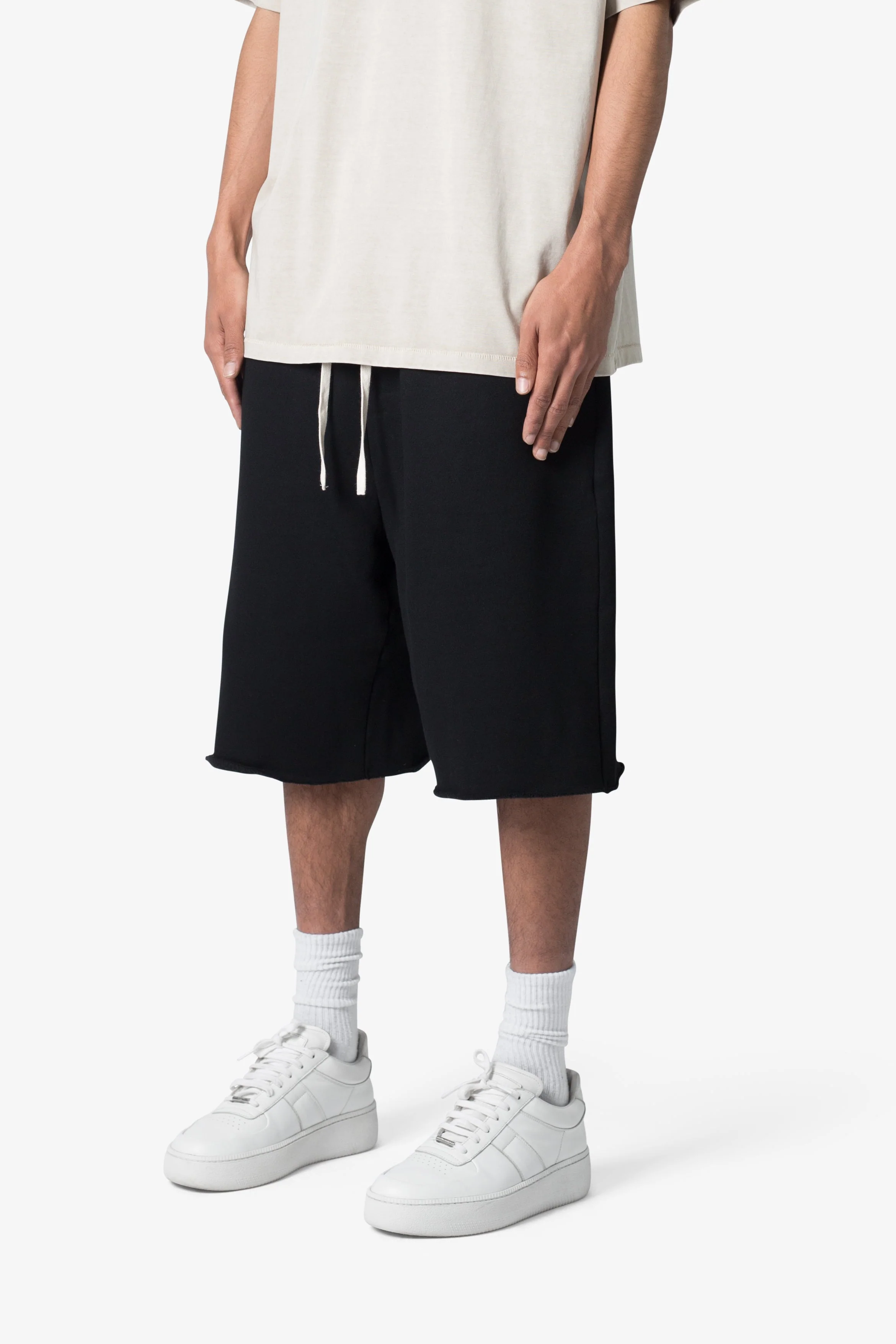 Ultra Baggy Sweatshorts - Black - Image 3