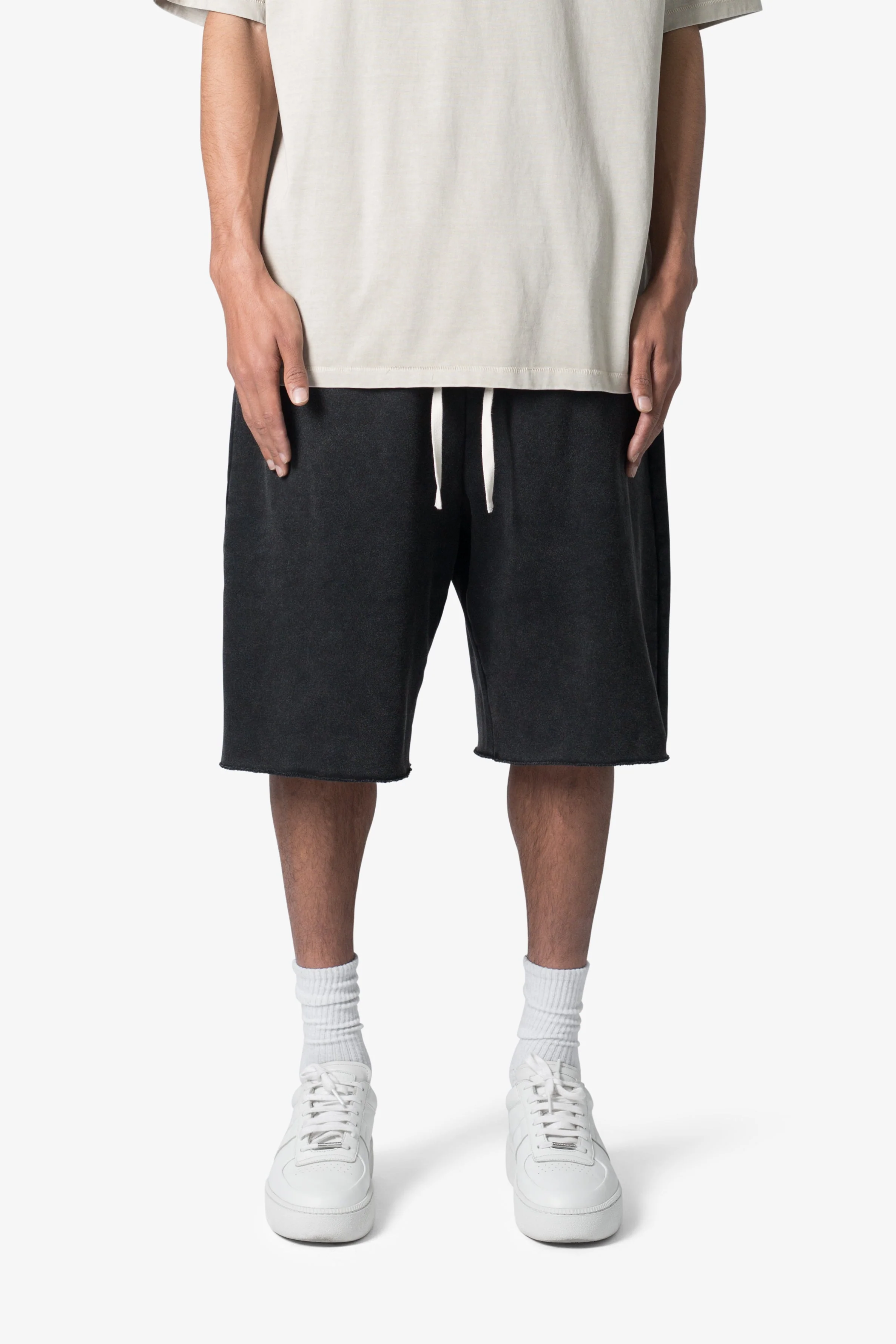 Ultra Baggy Sweatshorts - Washed Black - Image 2