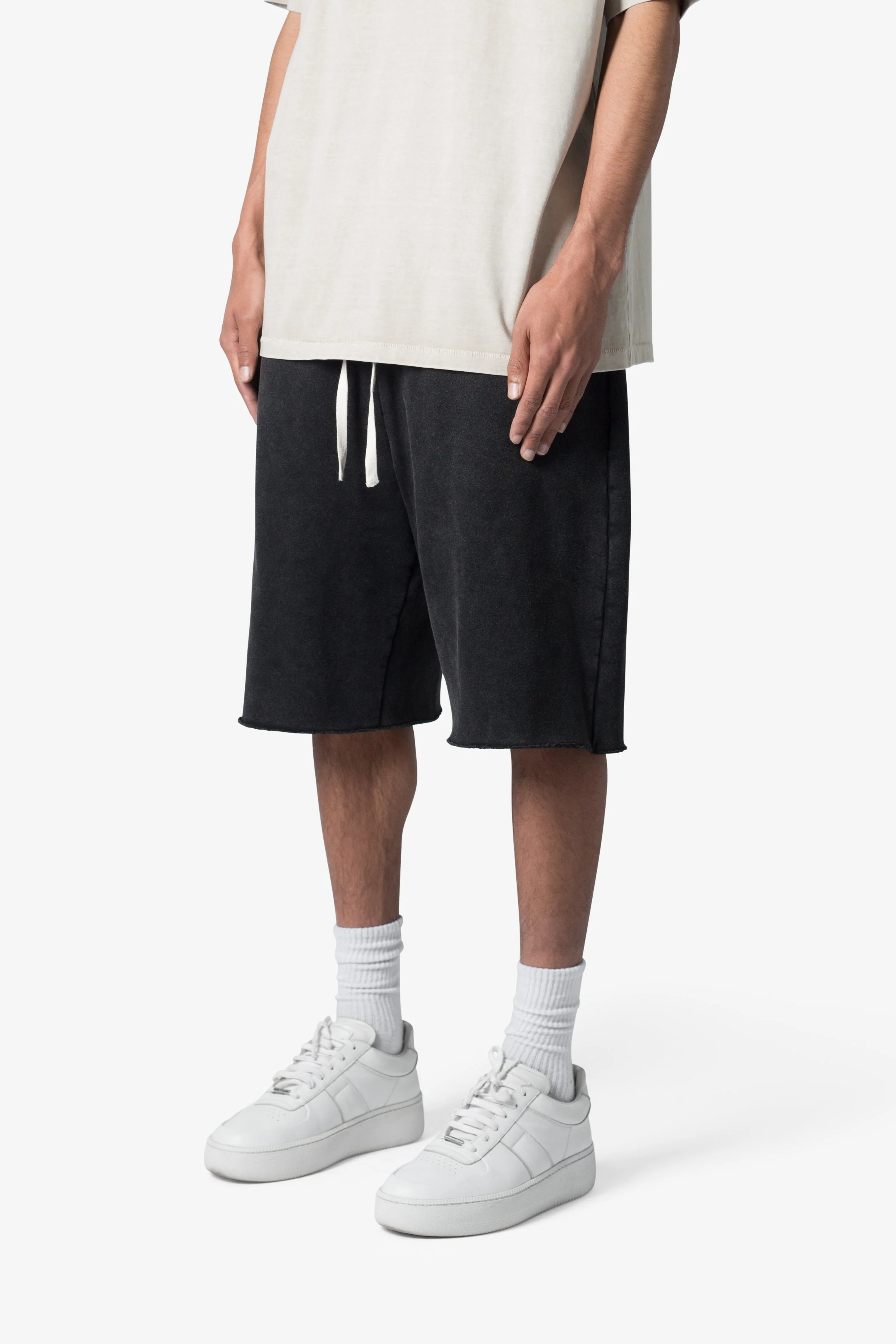 Ultra Baggy Sweatshorts - Washed Black - Image 3
