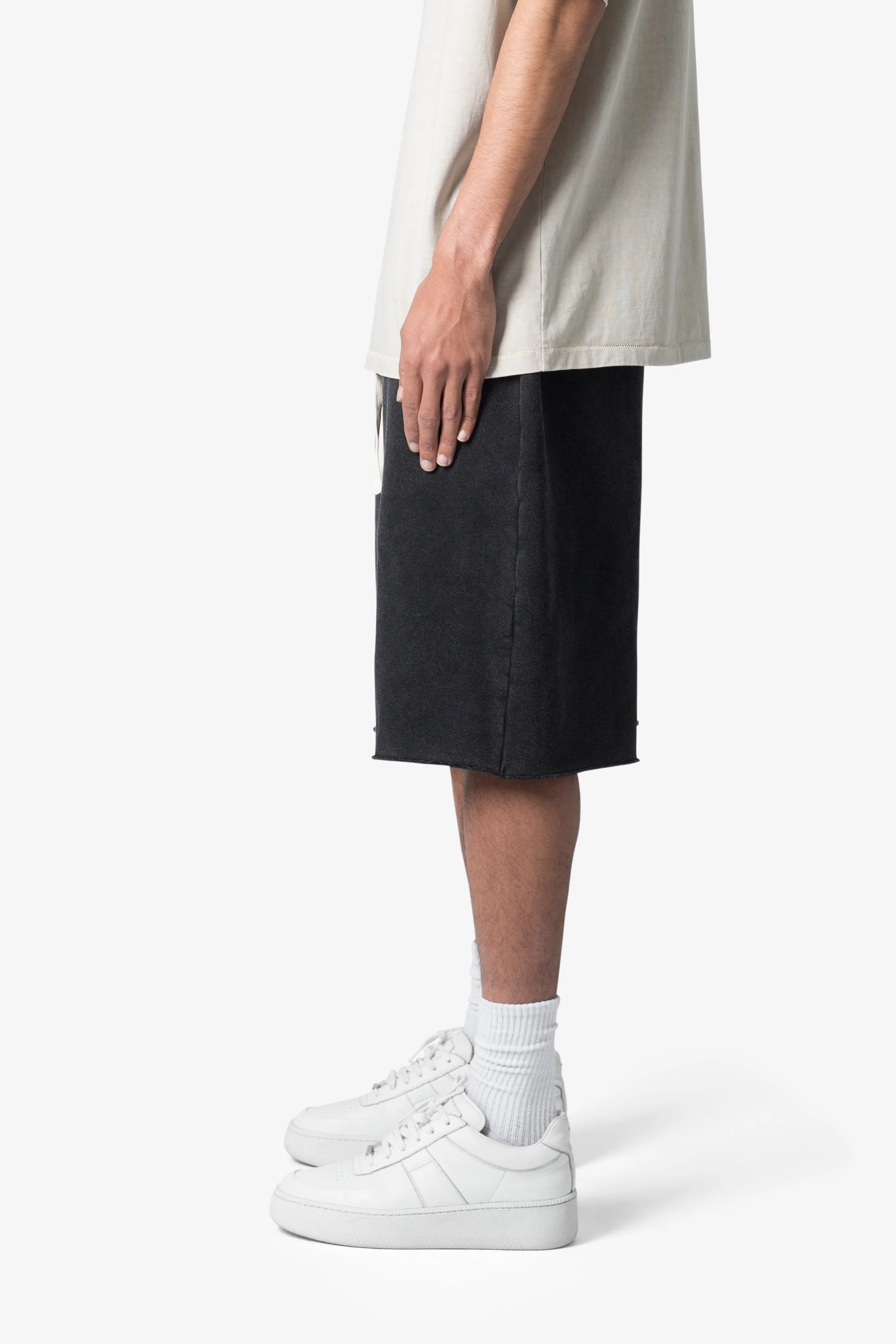 Ultra Baggy Sweatshorts - Washed Black - Image 4