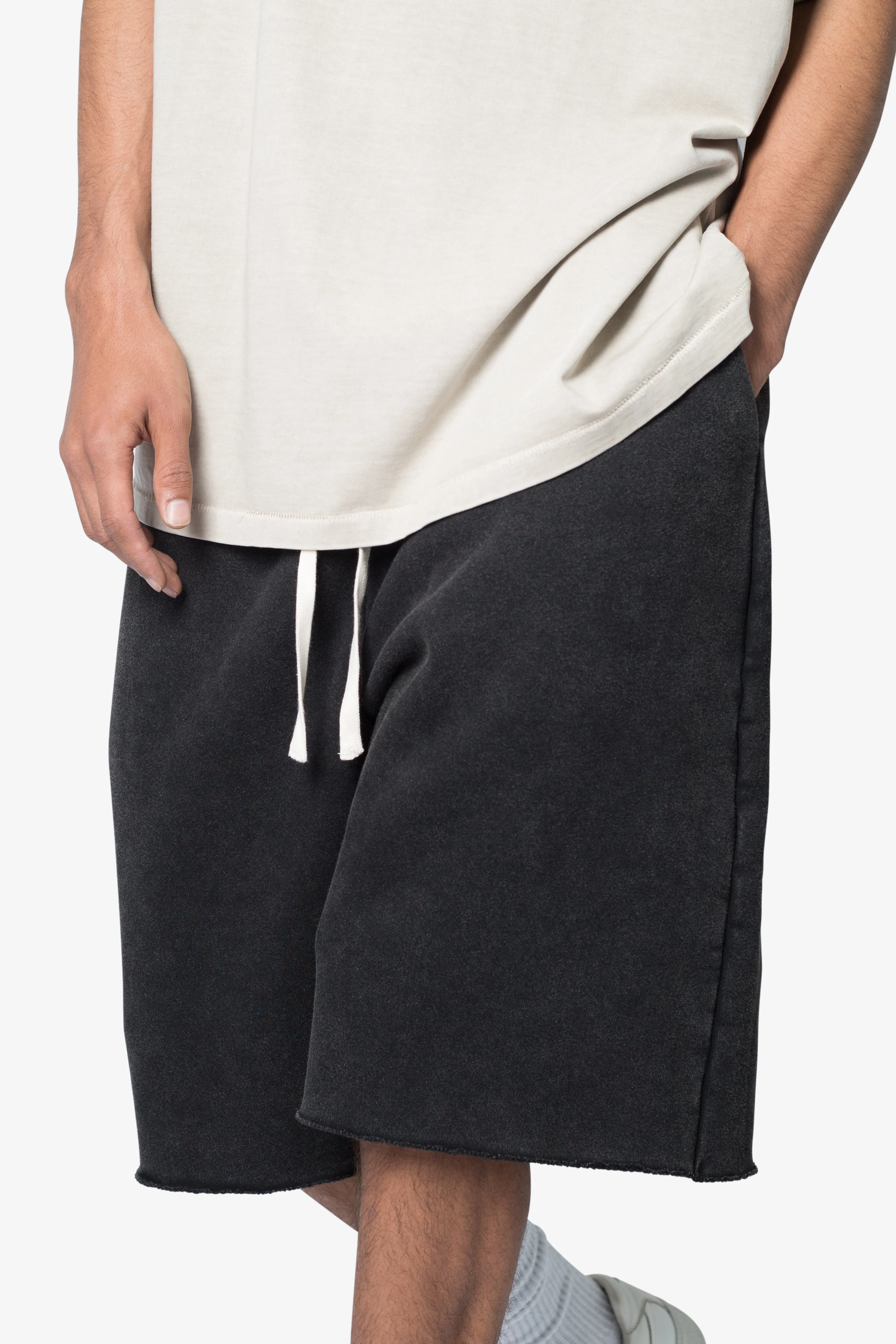 Ultra Baggy Sweatshorts - Washed Black - Image 7