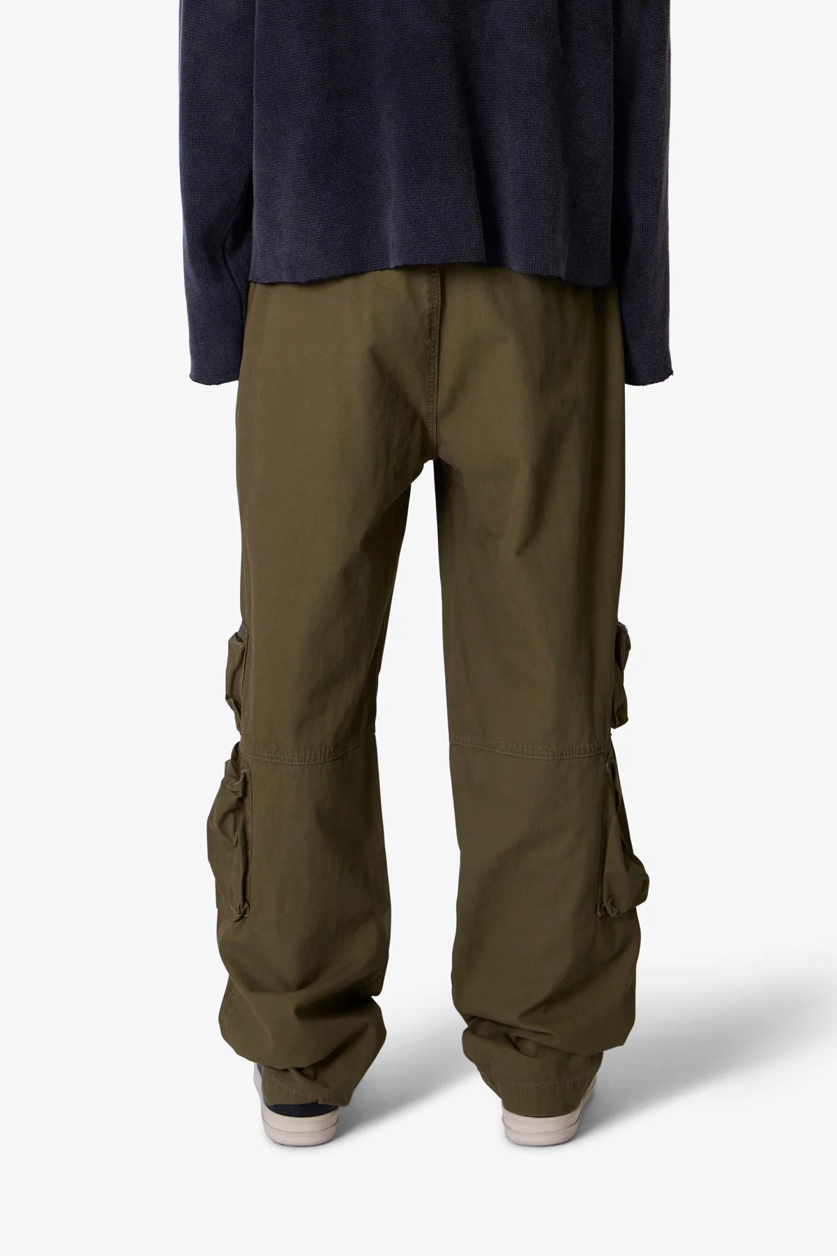 Ultra Baggy Tactical Cargo Pants - Olive - Image 5