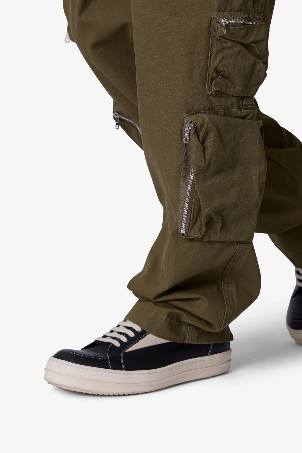 Ultra Baggy Tactical Cargo Pants - Olive - Image 7