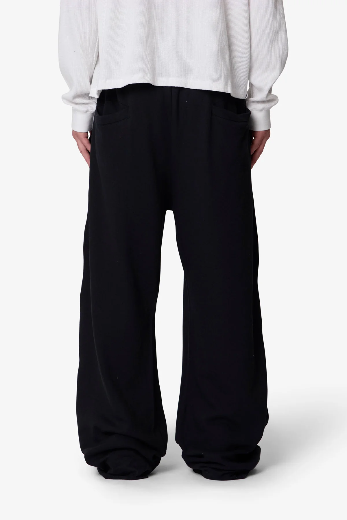 Washed Ultra Baggy Sweatpants - Black - Image 5