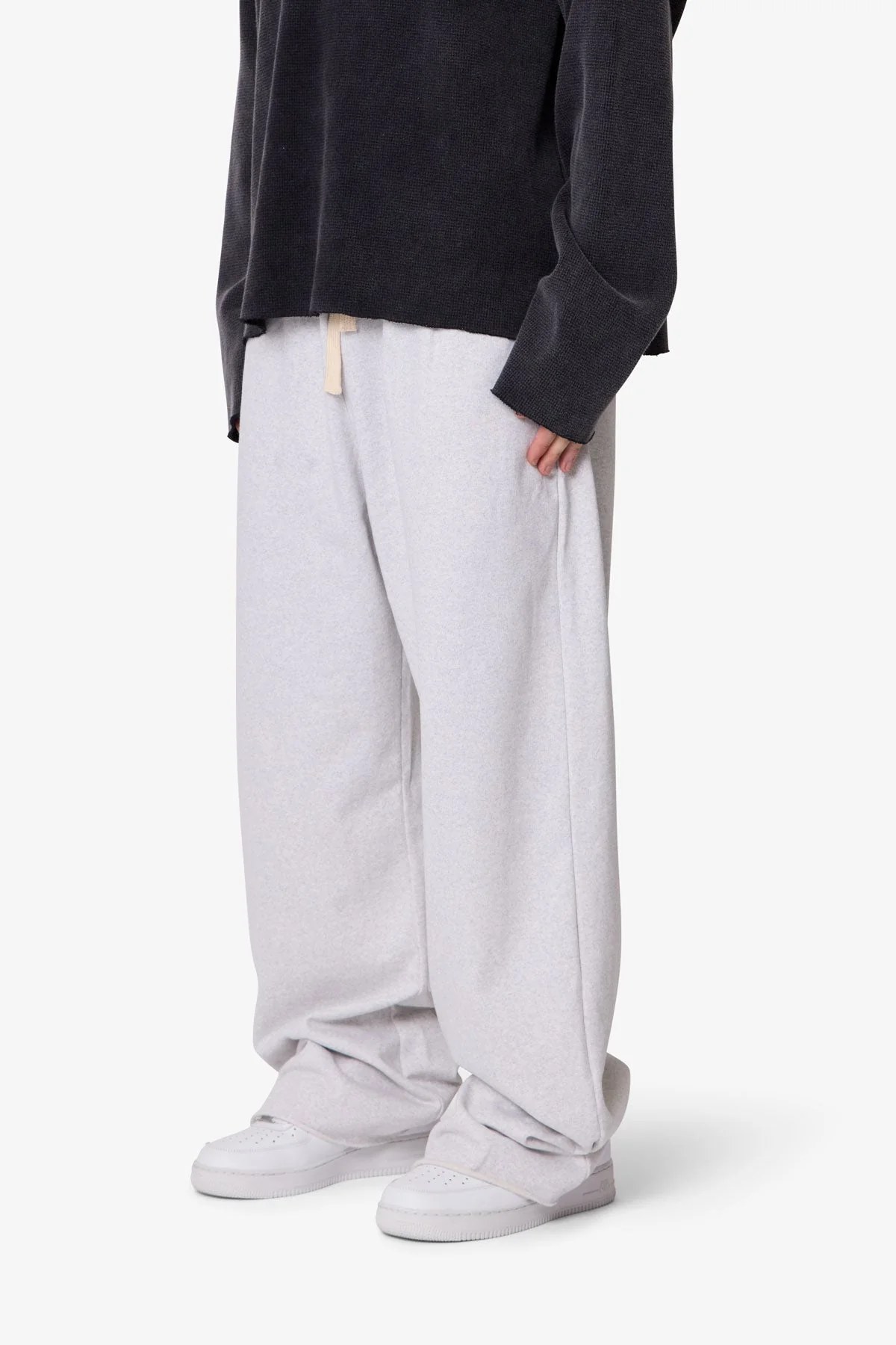 Lightweight Ultra Baggy Sweatpants - Heather Grey - Image 3