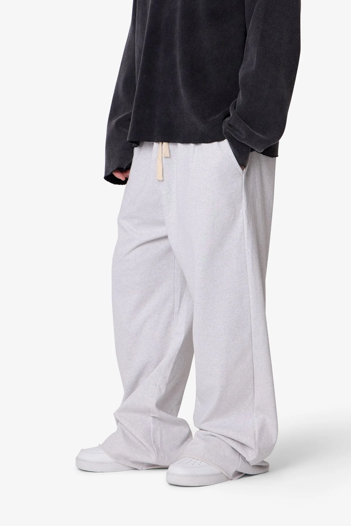 Lightweight Ultra Baggy Sweatpants - Heather Grey - Image 6