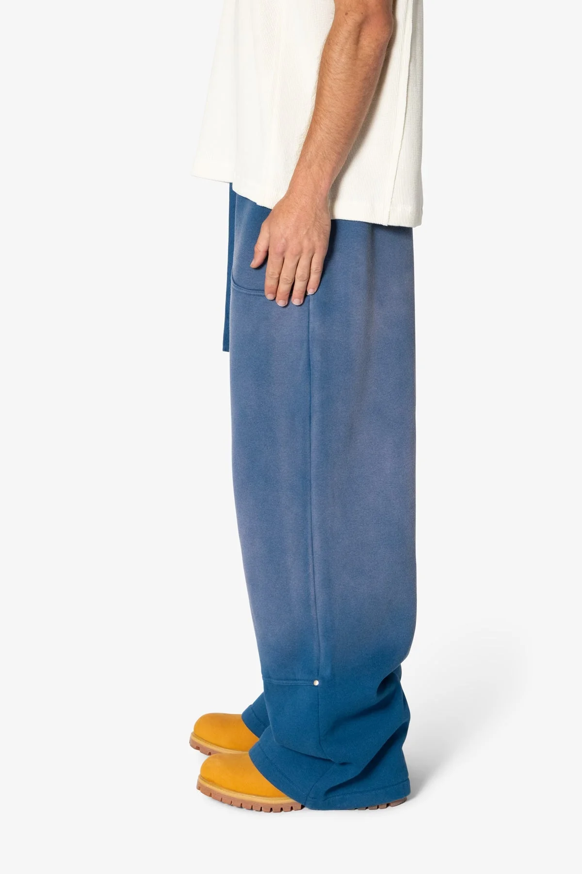 West Double Knee Sweatpants - Blue - Image 4