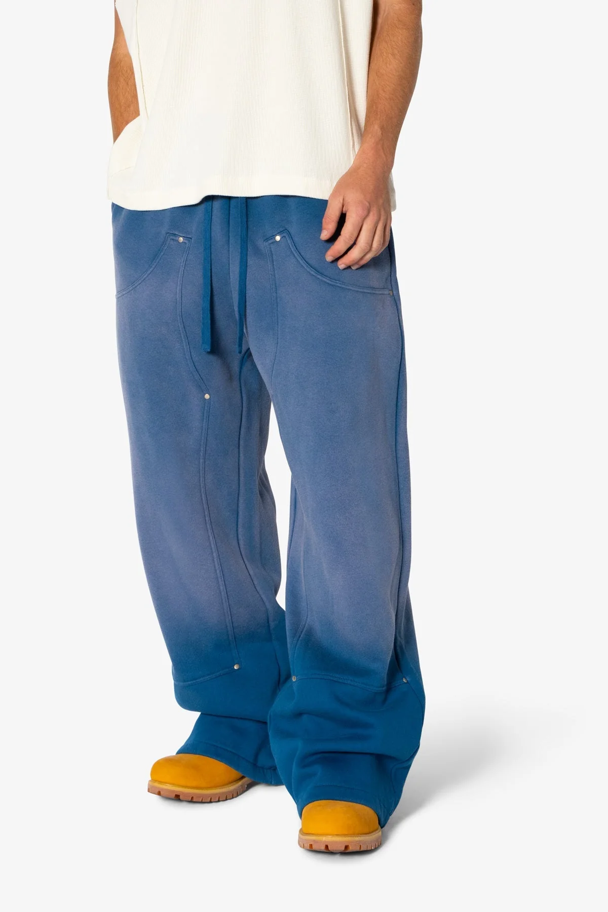 West Double Knee Sweatpants - Blue - Image 6