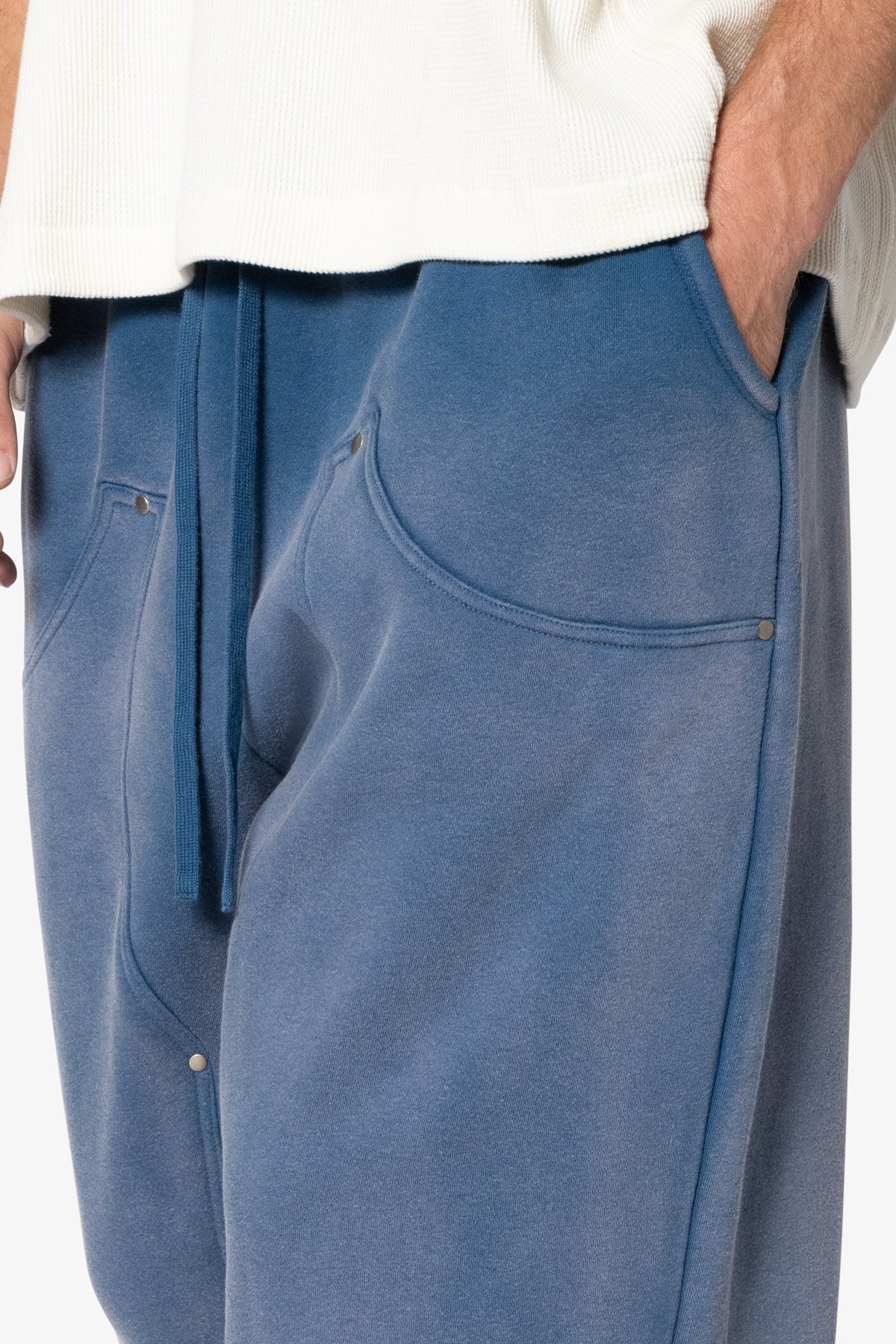 West Double Knee Sweatpants - Blue - Image 8