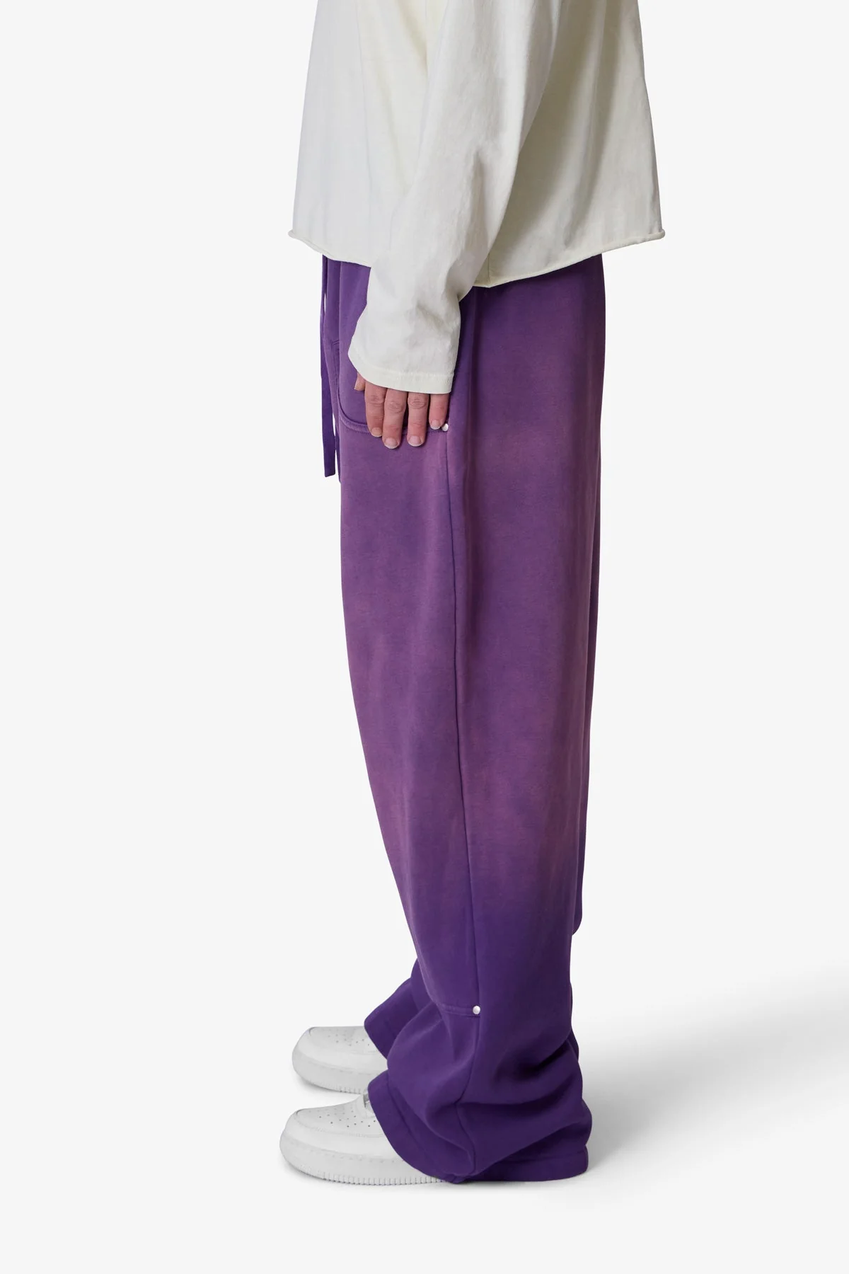 West Double Knee Sweatpants - Purple - Image 4