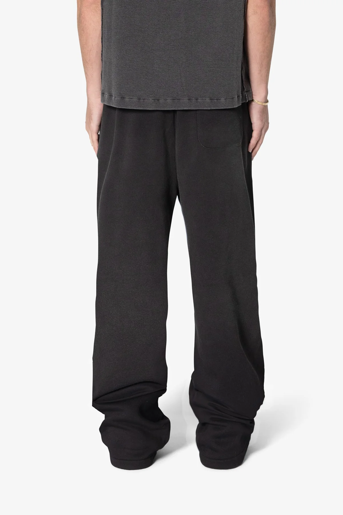 West Double Knee Sweatpants - Washed Black - Image 5
