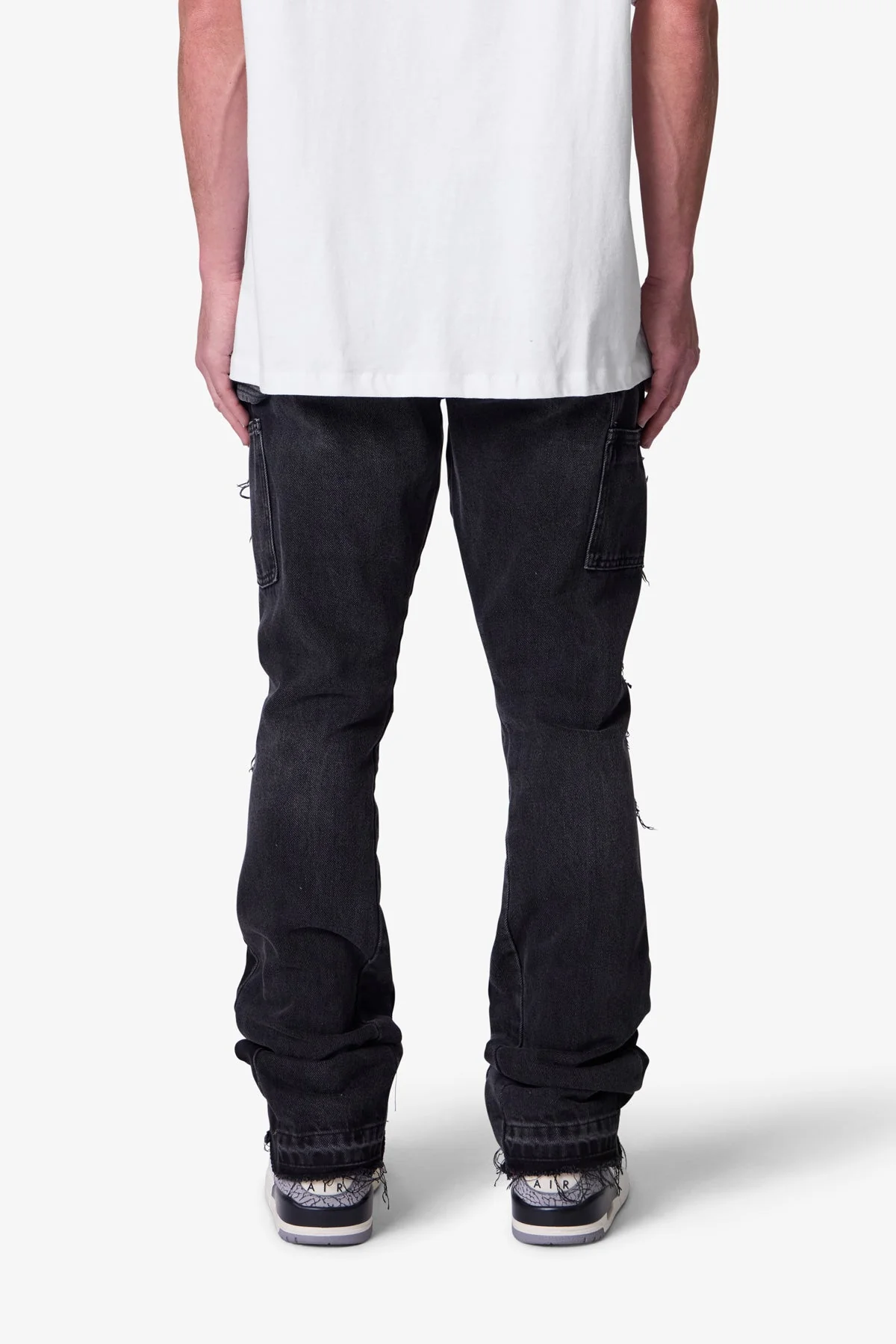 B118 Work Flare Denim - Black - Image 5