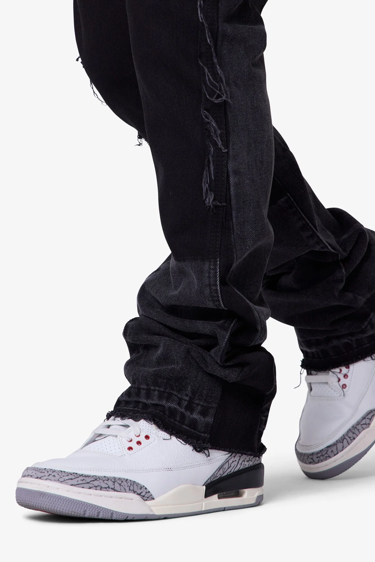 B118 Work Flare Denim - Black - Image 8