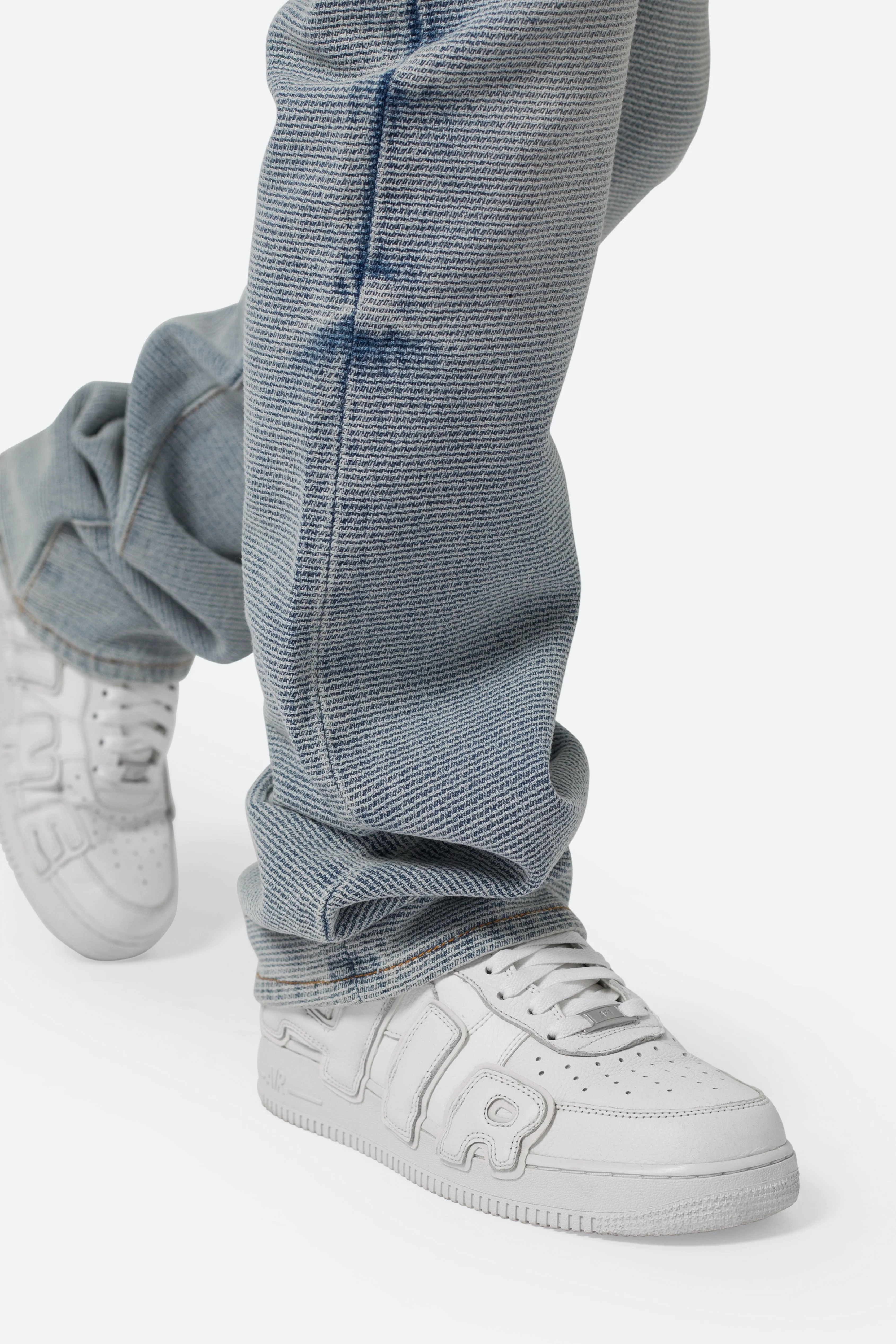 B575 Western Crosshatch Flare Denim - Blue - Image 8