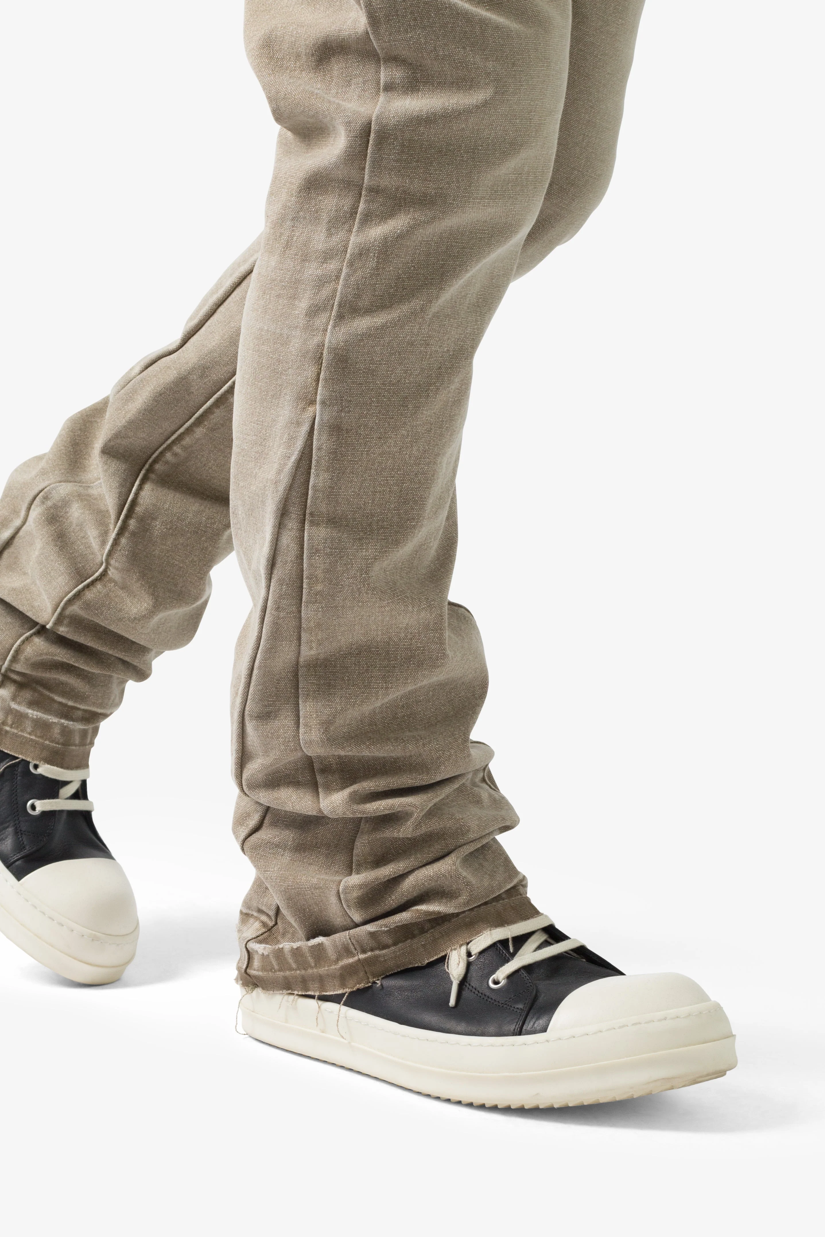 B649 Ground Moss Flare Denim - Moss - Image 7