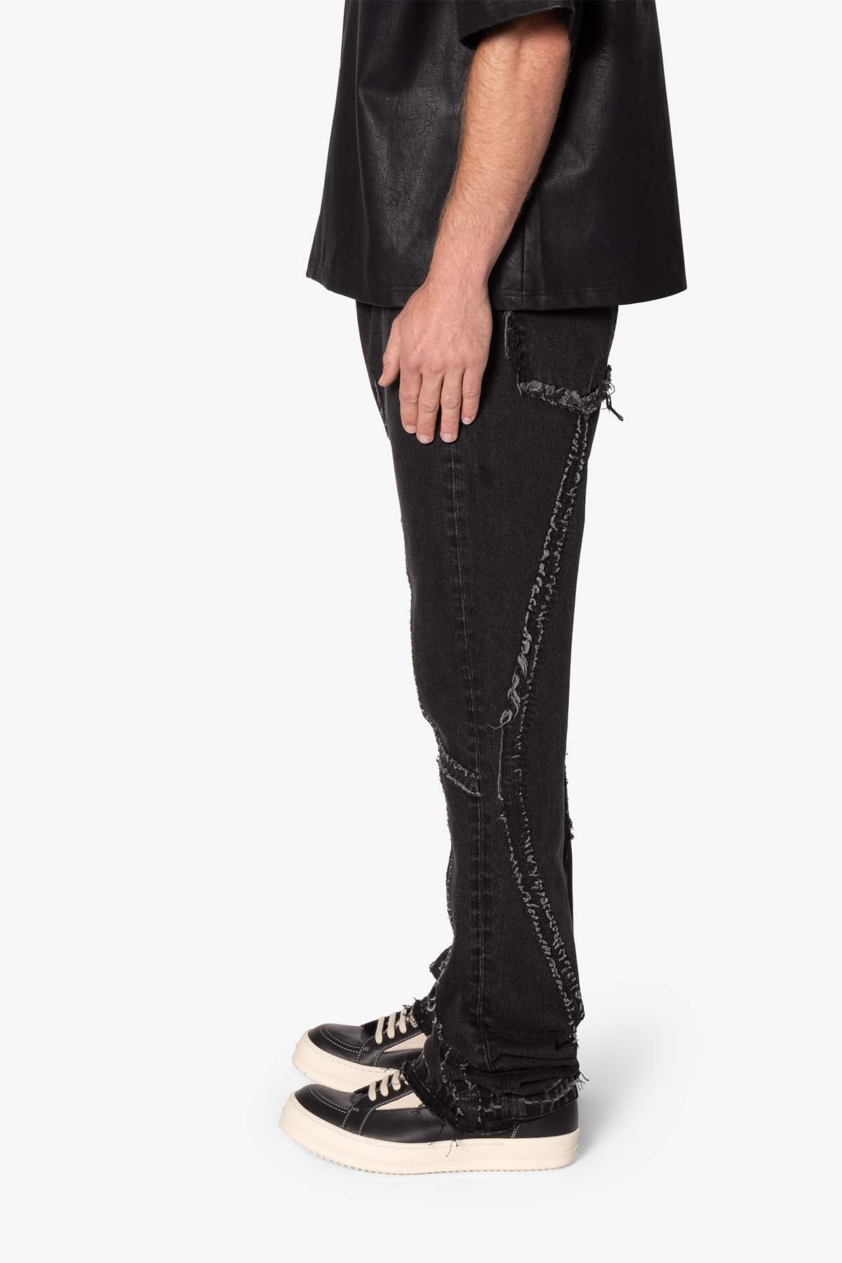 B705 Tear and Repair Denim - Black - Image 4