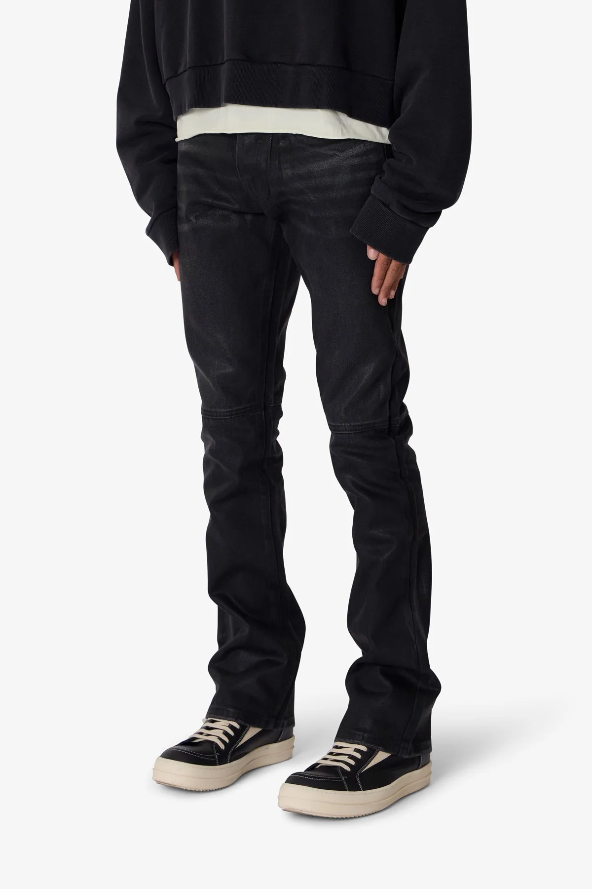 B729 Waxed Denim - Black - Image 3
