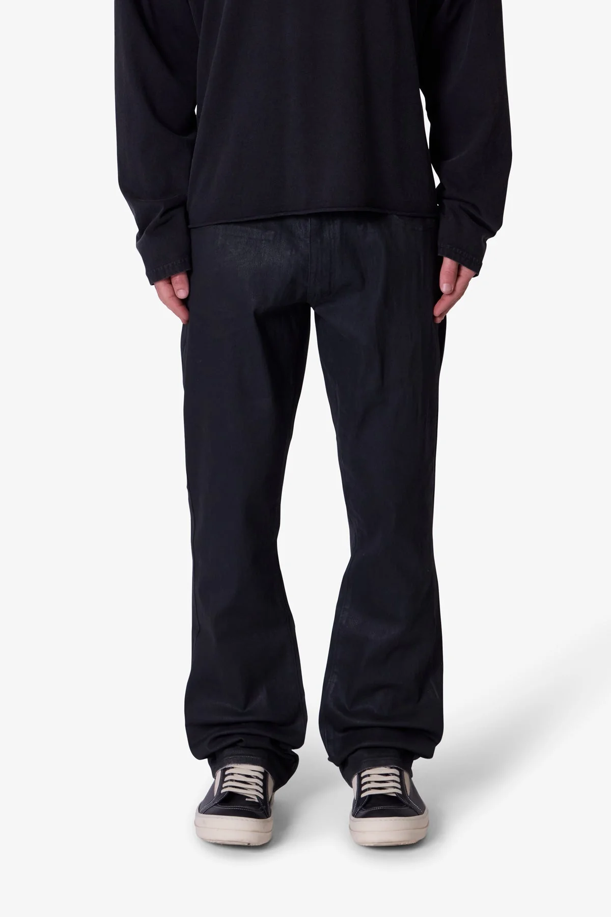 B731 Oiled Bootcut Denim - Black - Image 2