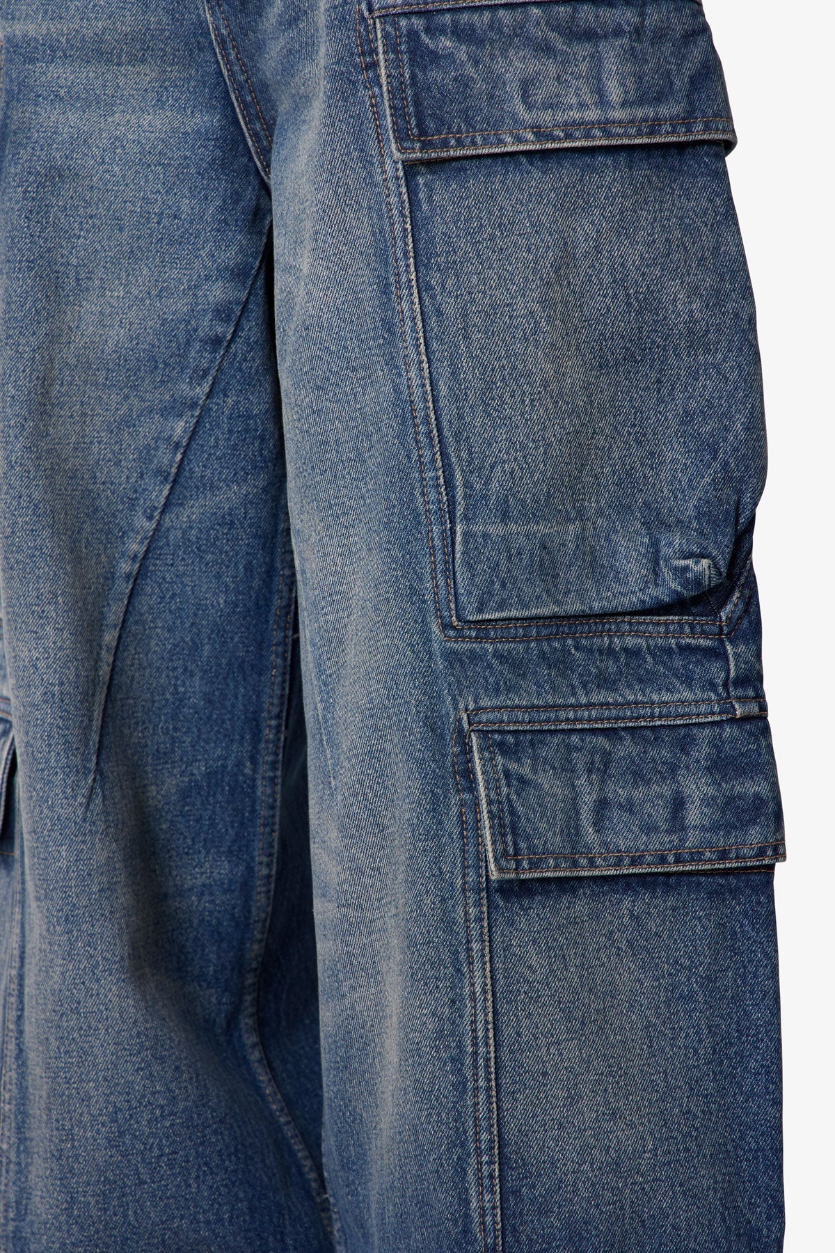 Baggy Cargo Denim - Blue - Image 7