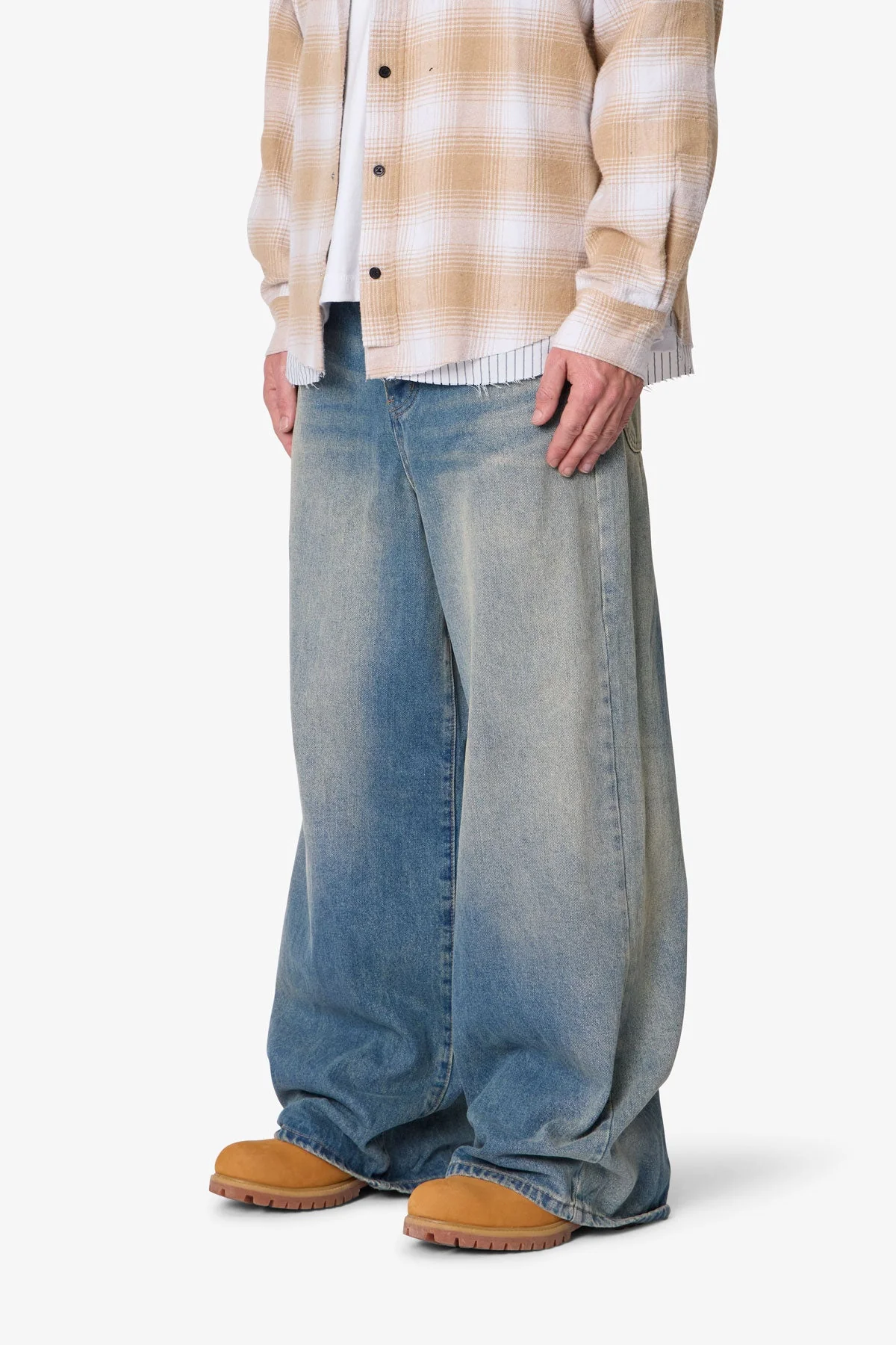 Baggy Washed Rave Denim - Medium Blue - Image 3