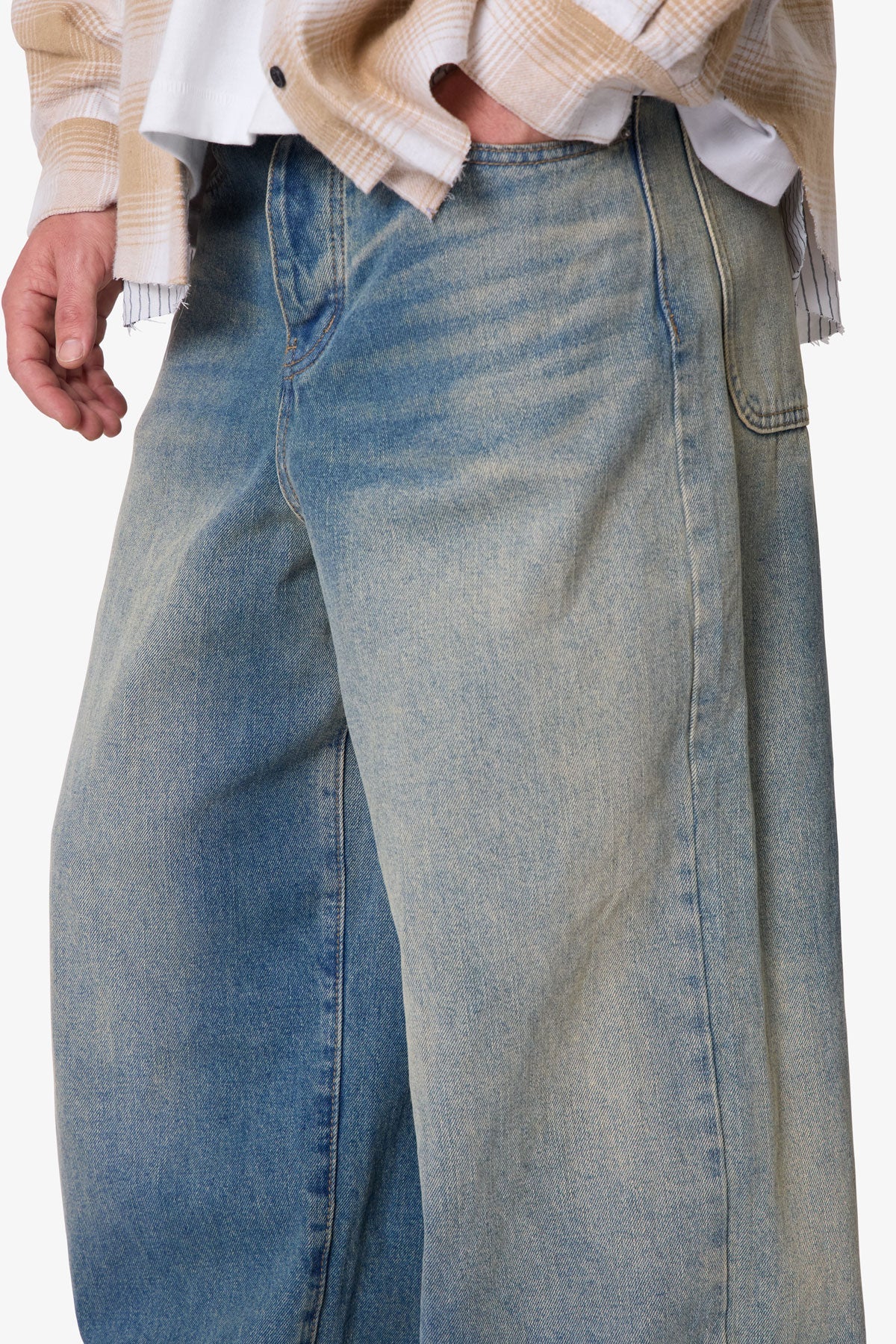 Baggy Washed Rave Denim - Medium Blue - Image 7
