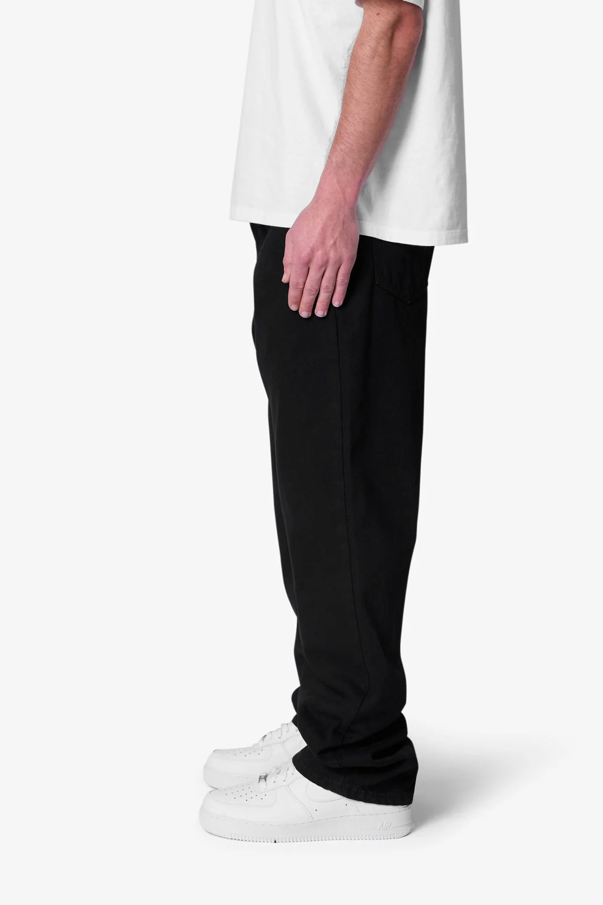 Raw Baggy Denim - Rinsed Black - Image 4
