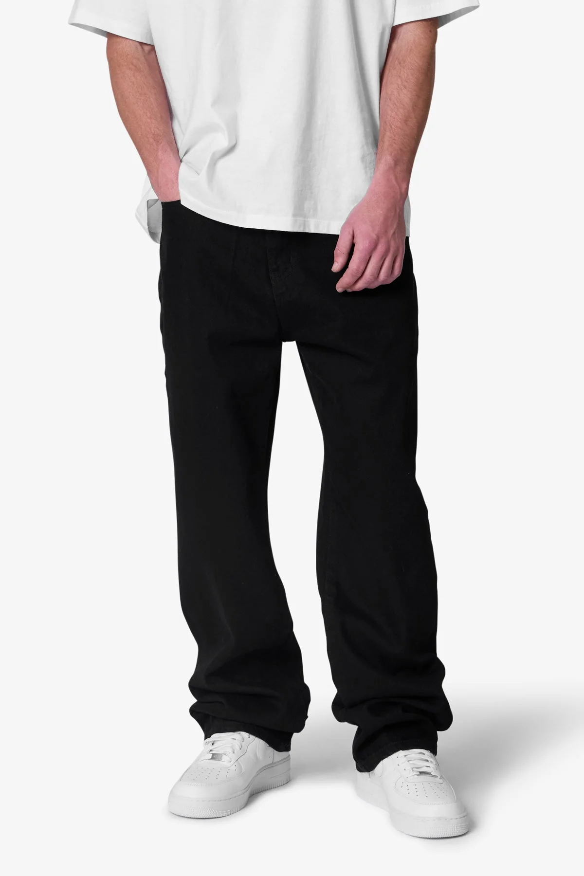 Raw Baggy Denim - Rinsed Black - Image 6