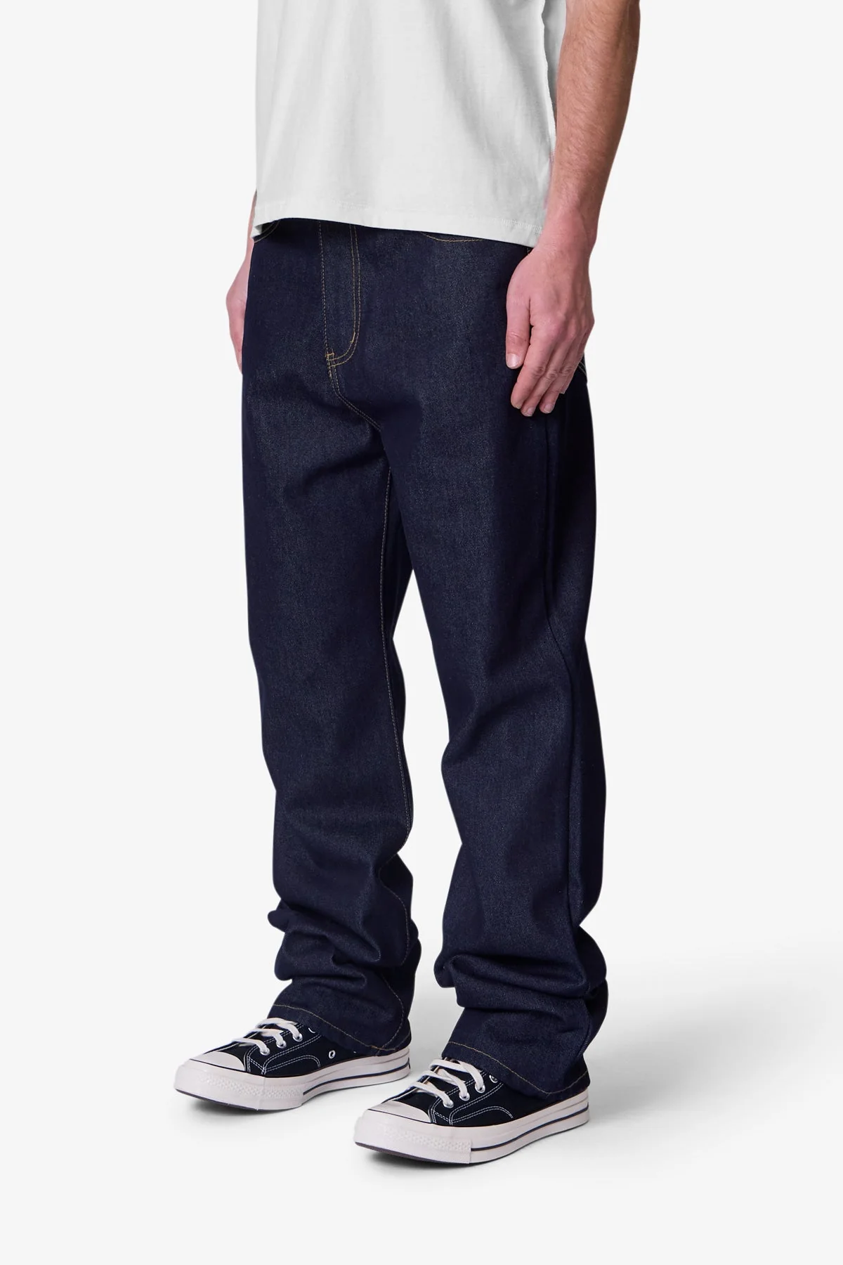 Raw Baggy Denim - Rinsed Indigo - Image 3