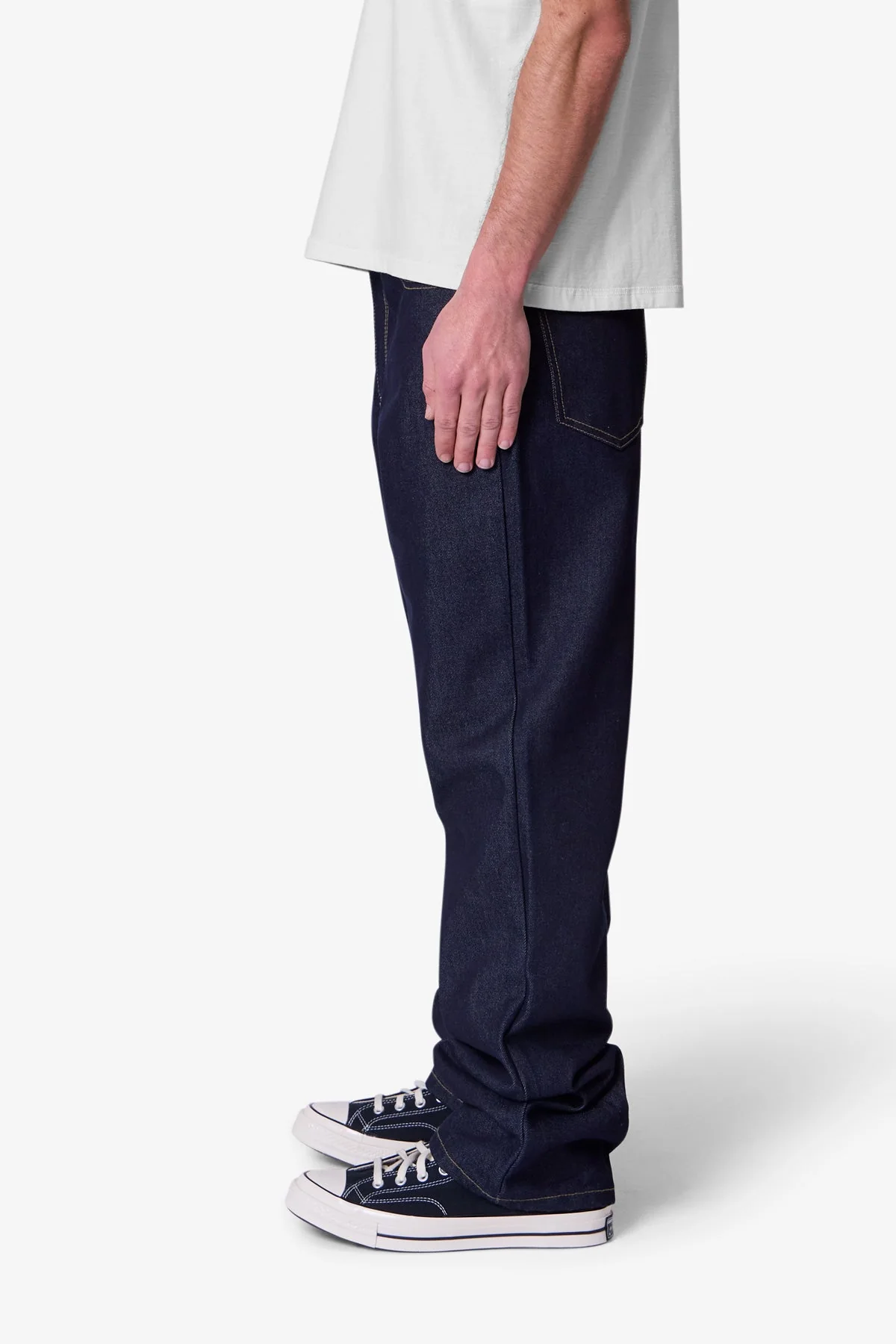 Raw Baggy Denim - Rinsed Indigo - Image 4