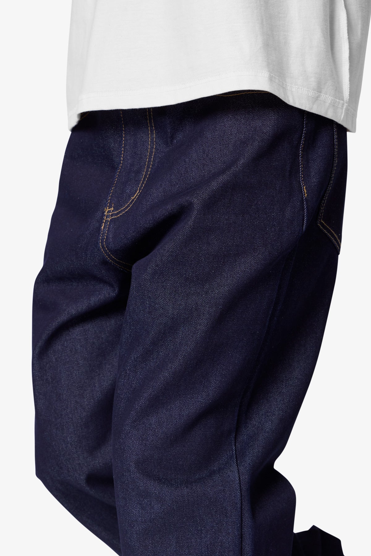 Raw Baggy Denim - Rinsed Indigo - Image 8