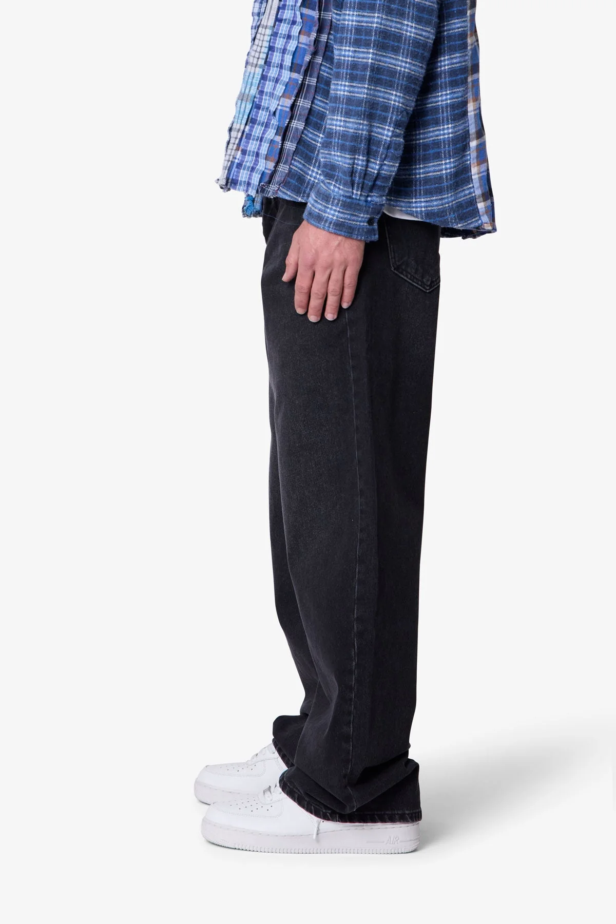 Baggy Denim - Stone Wash Black - Image 4