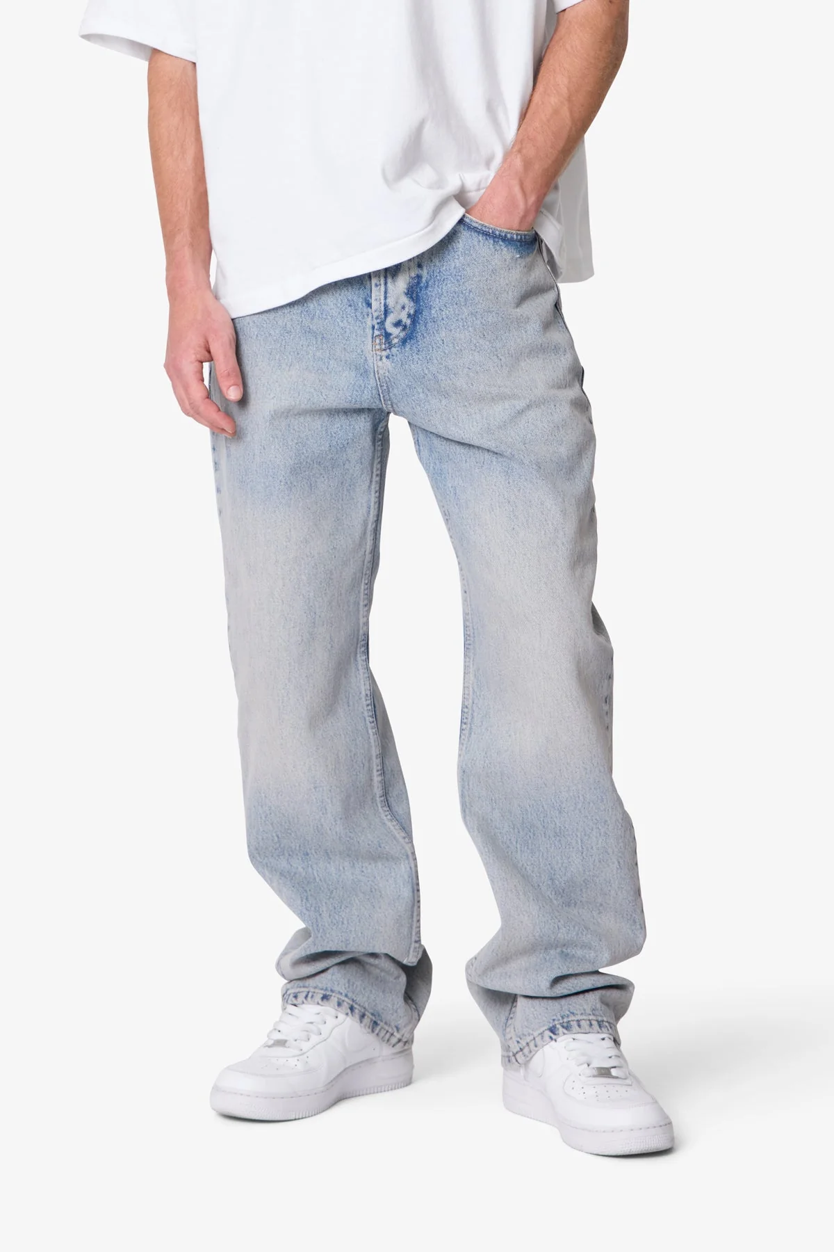 Baggy Denim - Light Sand Washed Blue - Image 6