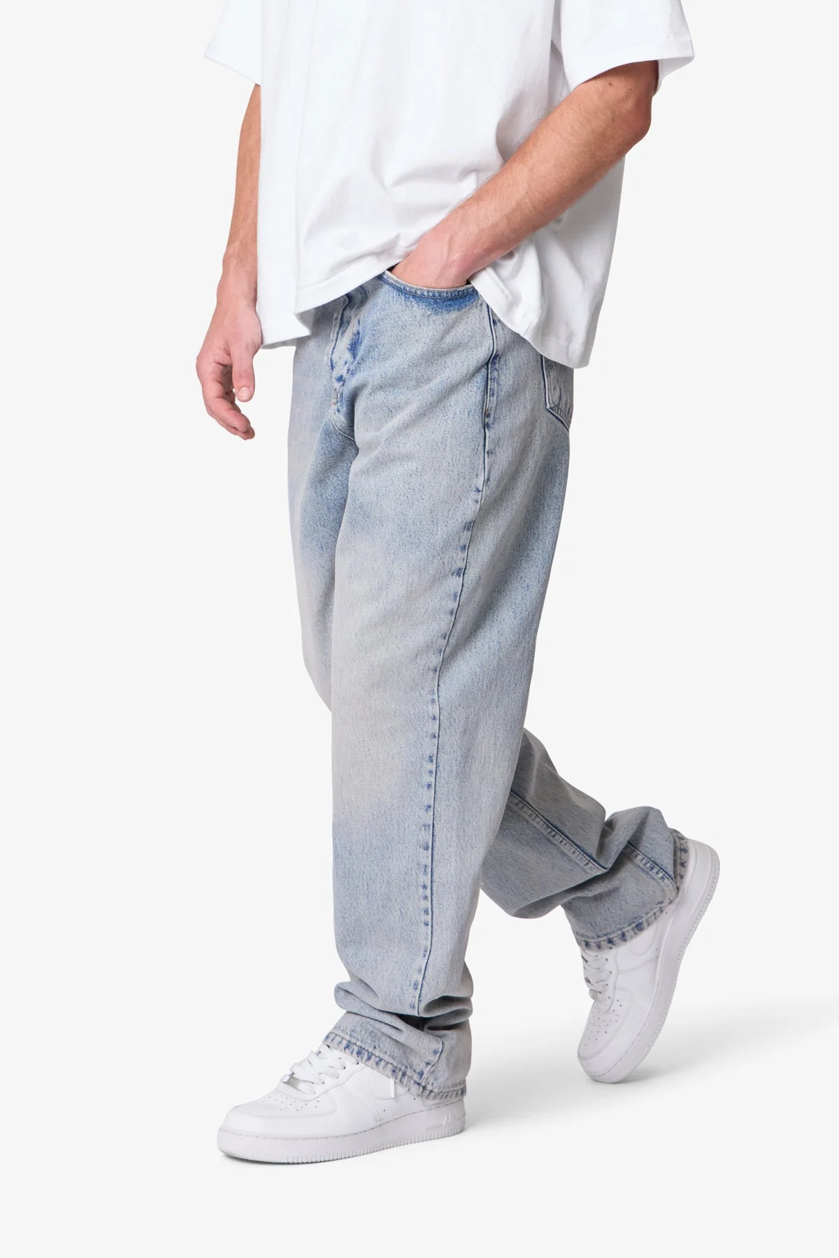 Baggy Denim - Light Sand Washed Blue - Image 7