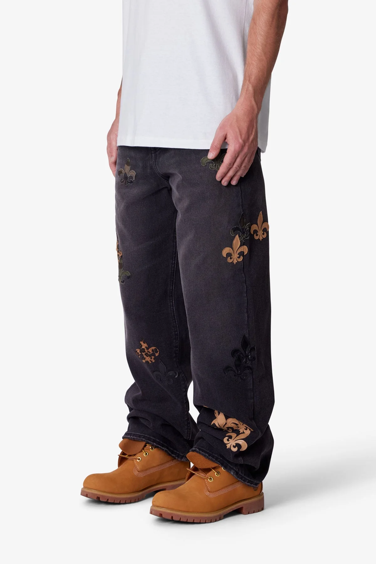 Ultra Baggy Fleur Denim - Black - Image 3