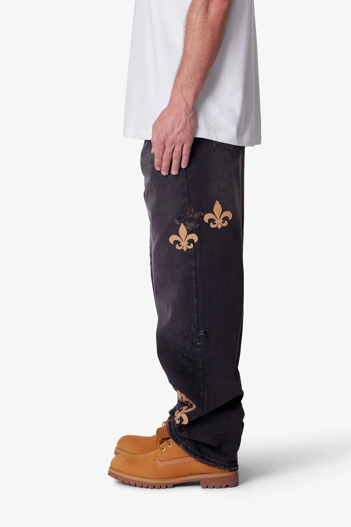 Ultra Baggy Fleur Denim - Black - Image 4